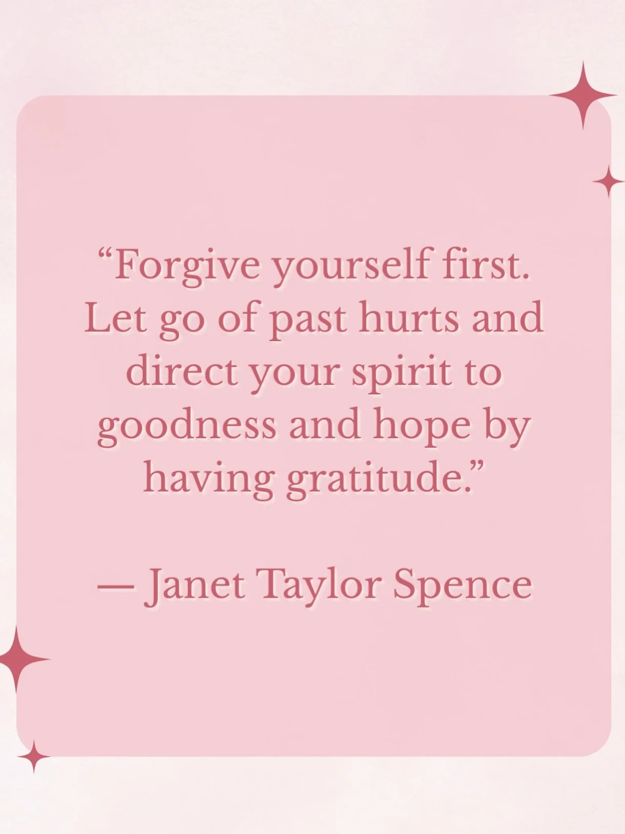 letting go of past hurt opens space for hope and positivity. when you forgive yourself first, you free your heart. gratitude strengthens your self respect and encourages healing and growth 💗 #selfforgiveness #gratitudepractice #selfrespect #forgiven