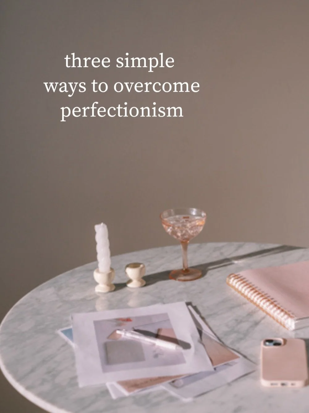perfectionism is exhausting. constantly feeling like you need to do more, be more or get everything exactly right.
sometimes the bravest thing you can do is let yourself be a beginner, take the risk or try the thing before you feel fully ready.

if y