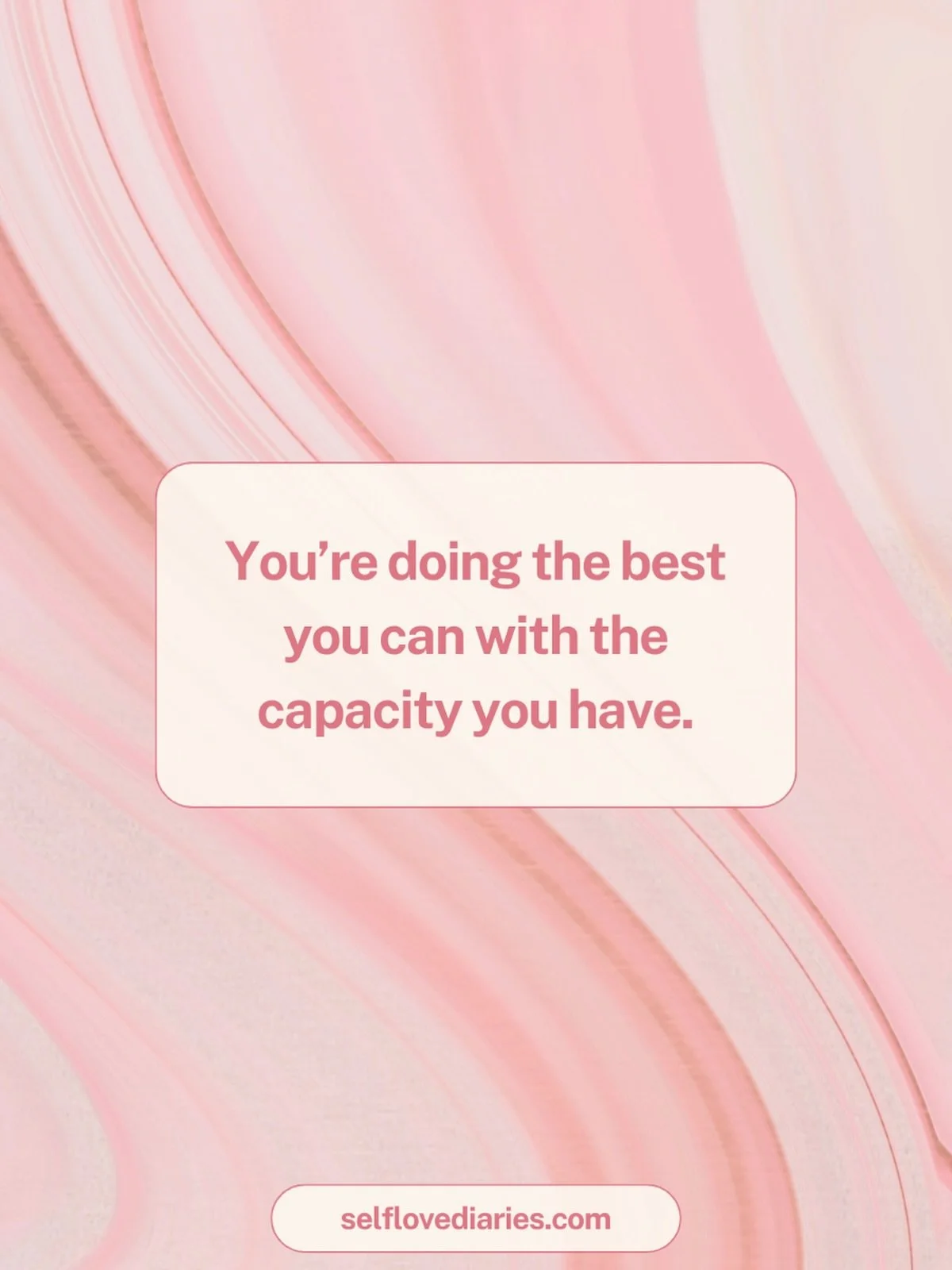 you&rsquo;re doing the best you can with the capacity you have. your energy, focus and emotional space aren&rsquo;t always constant, and that&rsquo;s okay. what matters is that you&rsquo;re showing up in the ways you&rsquo;re able to right now #selfc
