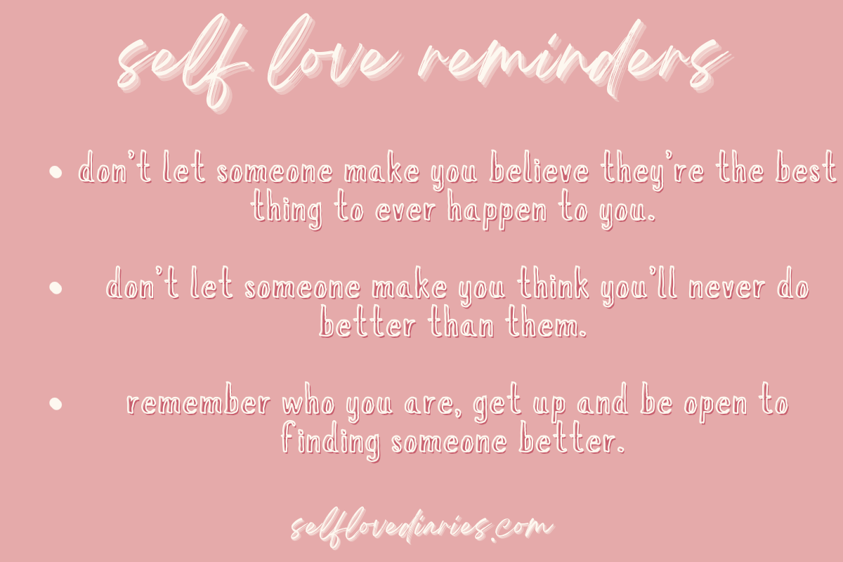 Self love reminders