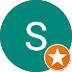 Green circular icon with white letter 'S' and an orange star in the bottom right corner.