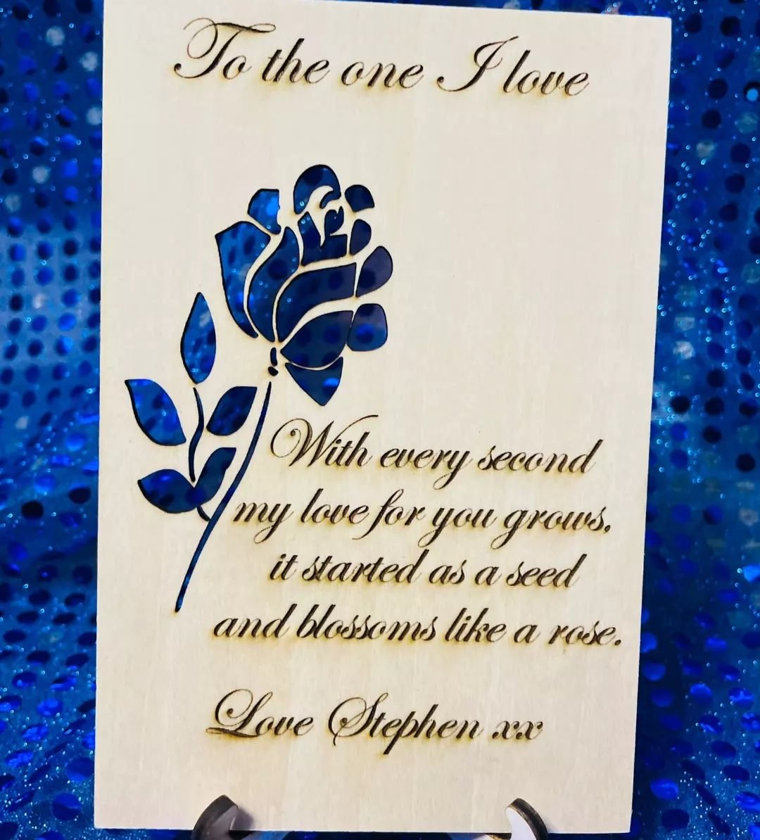 The one I love plaque
