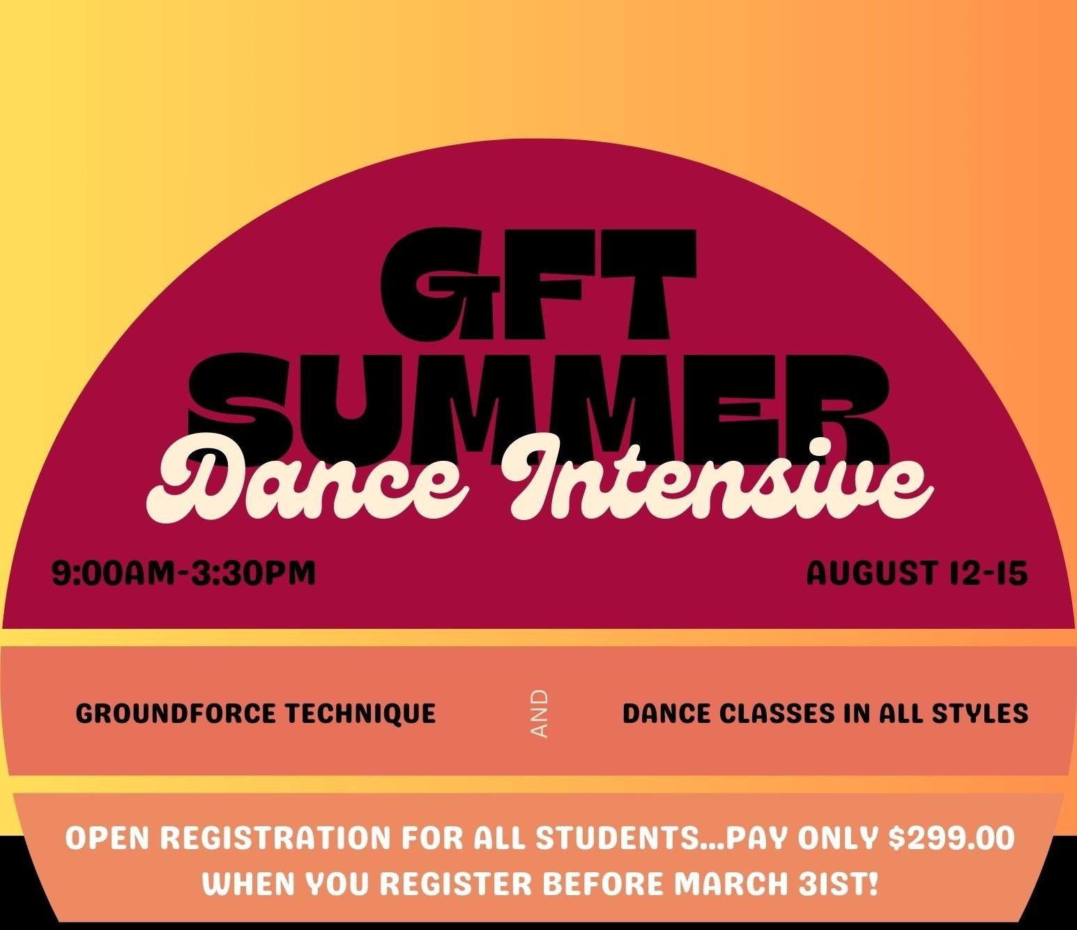 GFT Student Summer Dance Intensive