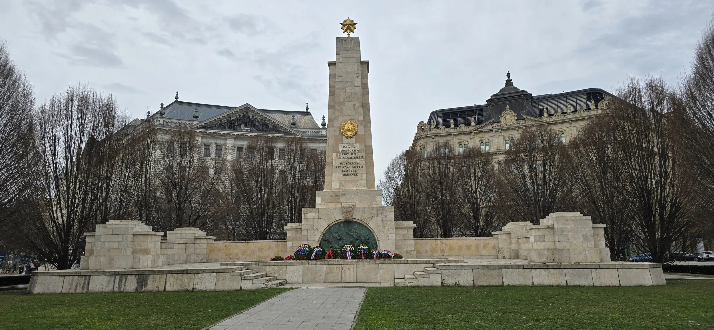 Soviet liberation memorial - Freedom Square (Szabadság tér) is located in the Hungarian capital, Budapest, close to the Parliament. This space is also special because it is home to the Soviet Monument, which is very divisive in society. Some people t