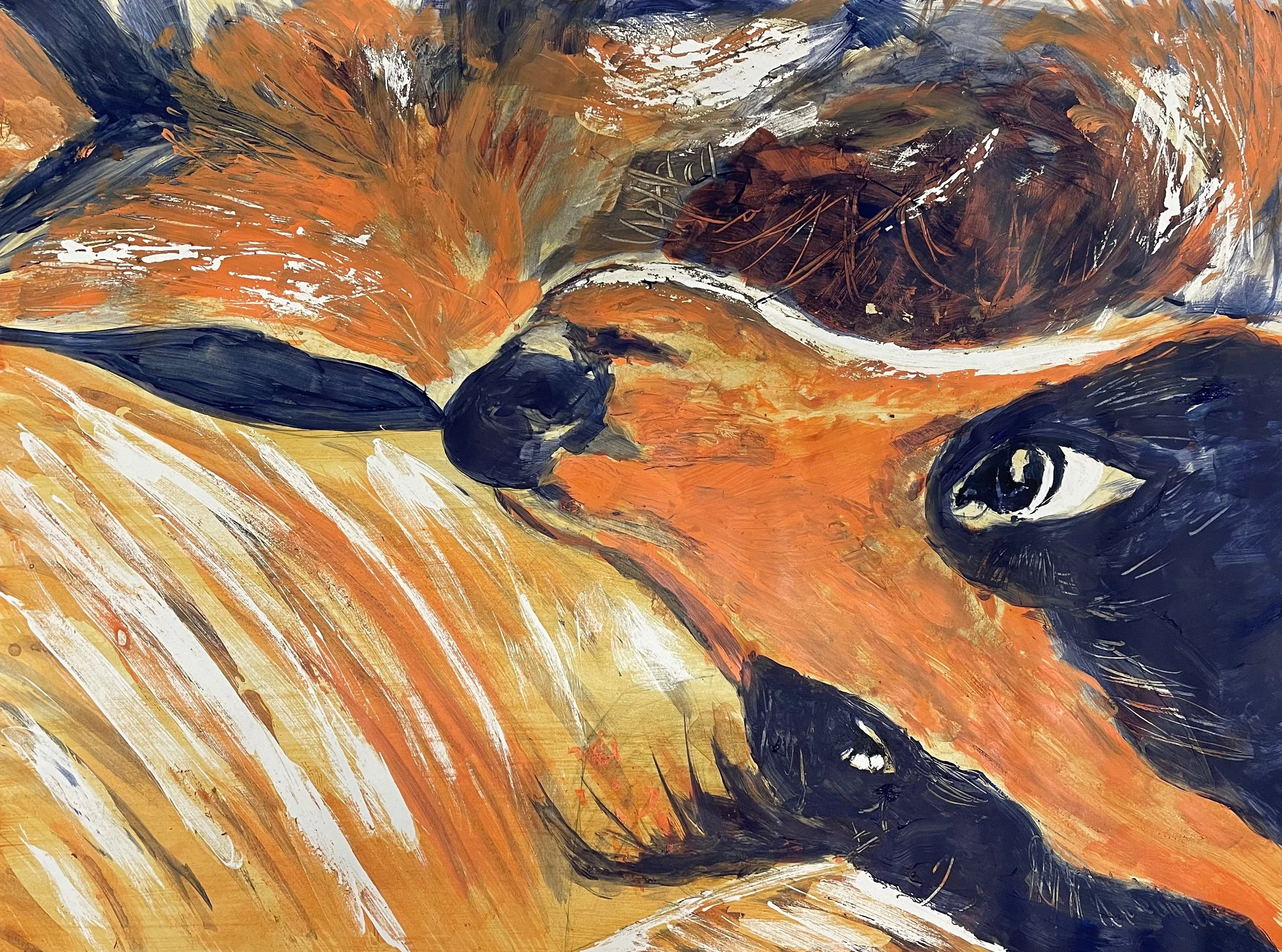 Dog - Acrylic Paint on Paper (2021)