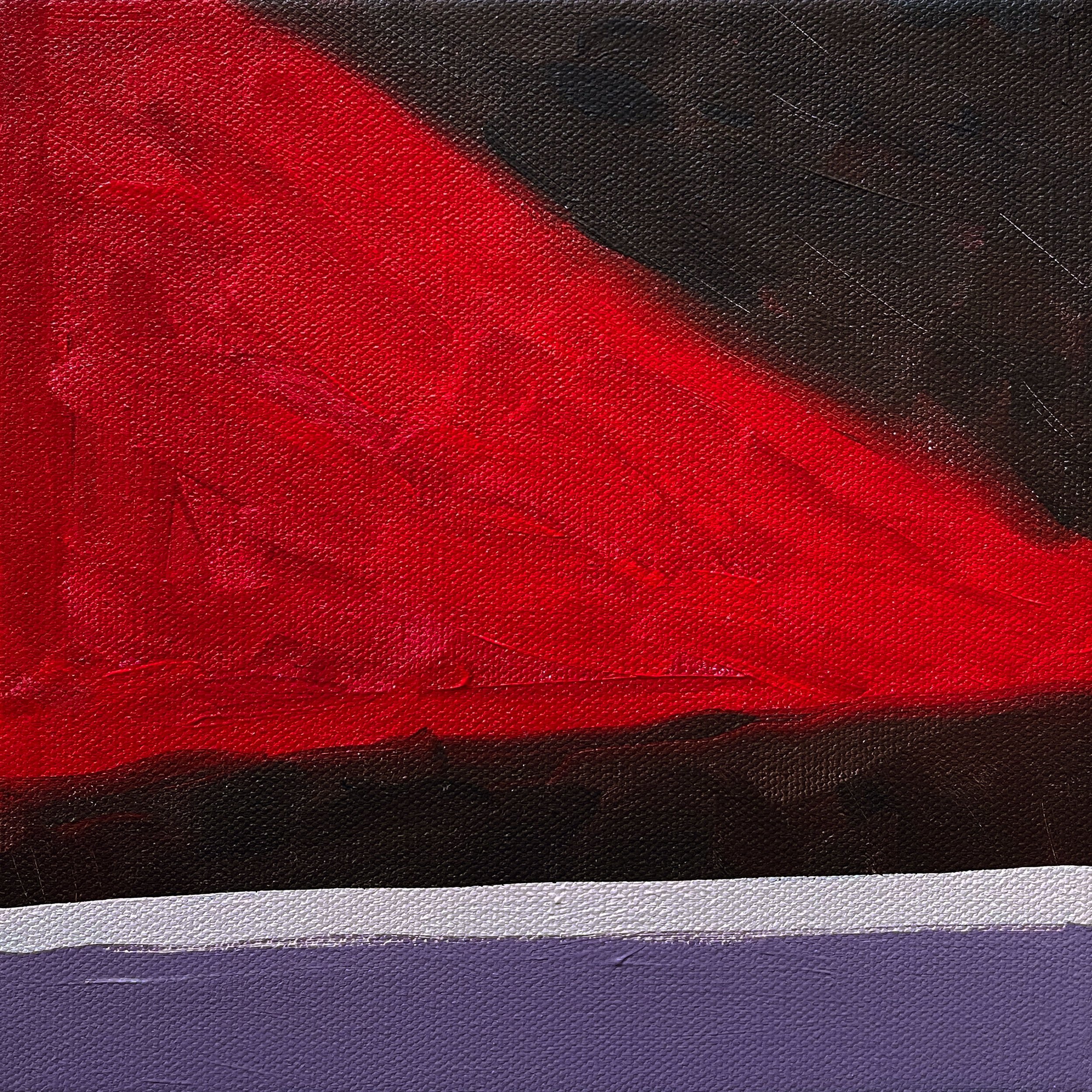   Boiling Point , 2023 Acrylic on canvas 8 x 8 inches (20.3 x 20.3 cm)   