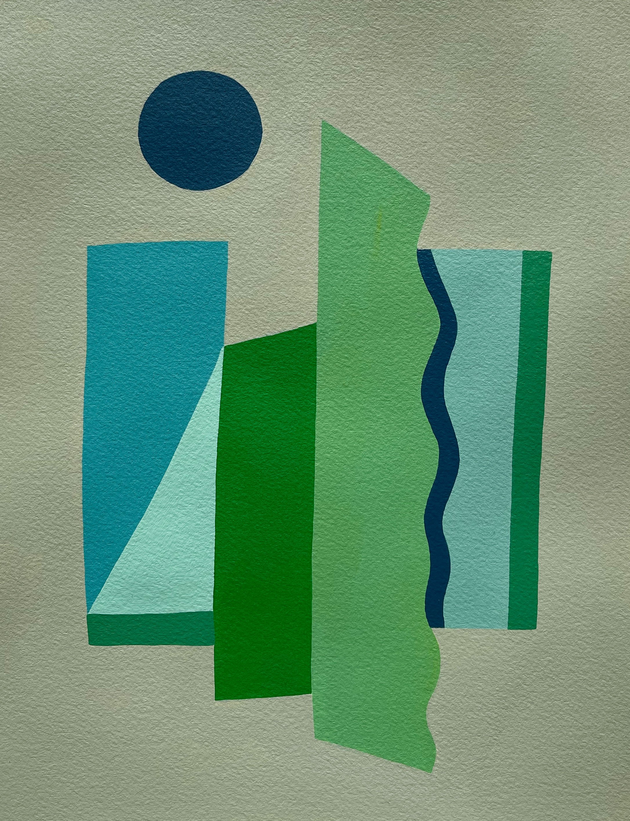   Herb Garden , 2024 Acrylic on paper 10 x 8 inches (25.4 x 20.3 cm)   