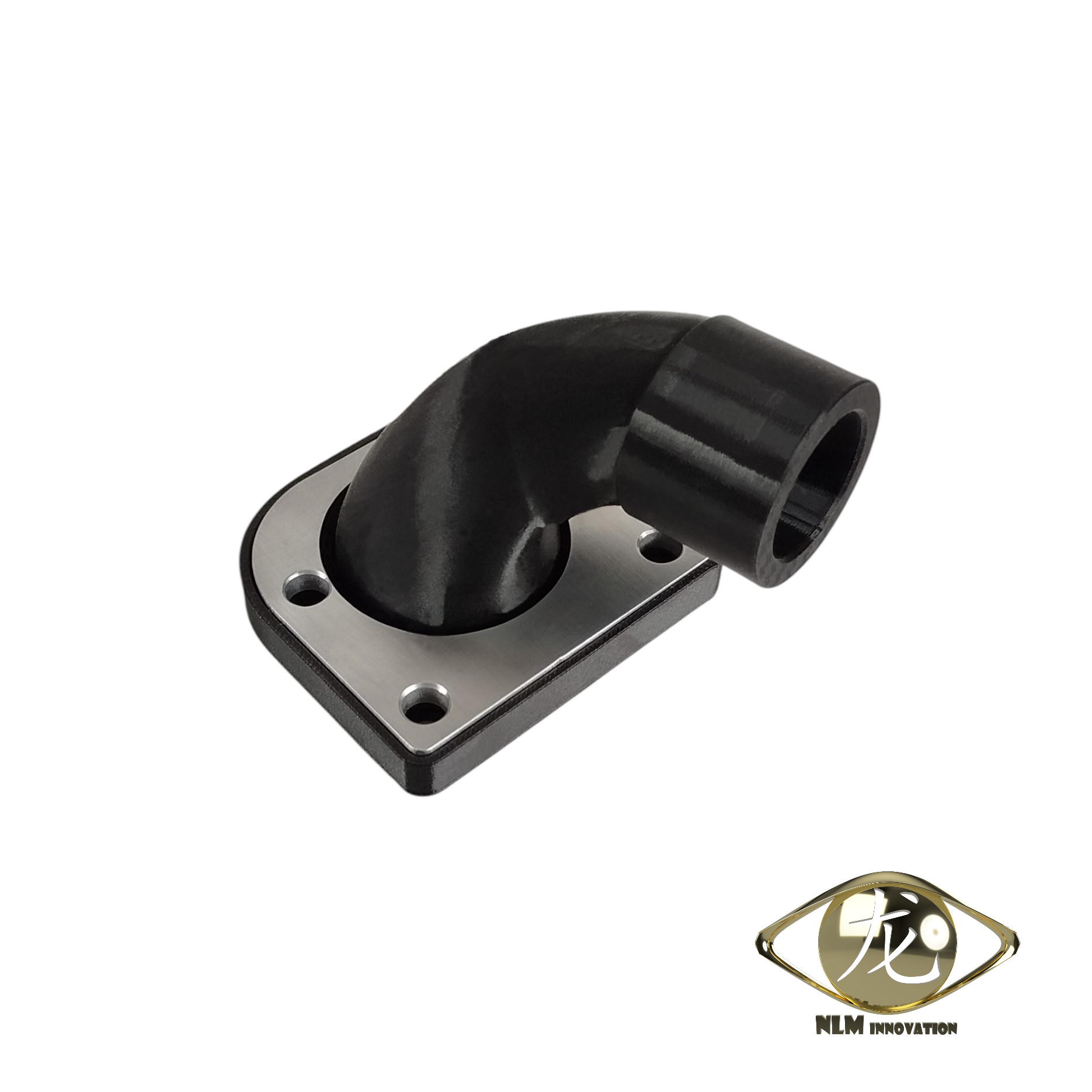 Pipe d'admission D25-d21 pour carburateur CP Polini à montage souple et pour bas moteur de Peugeot 103 Fox - série limitée - NLM innovation - NLM0348
