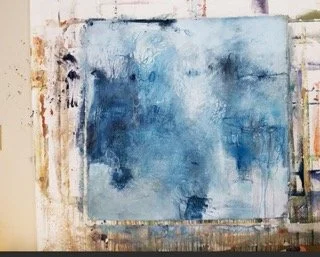 Water and Light: Becoming {process}  |  acrylic on canvas  |  36"x36"