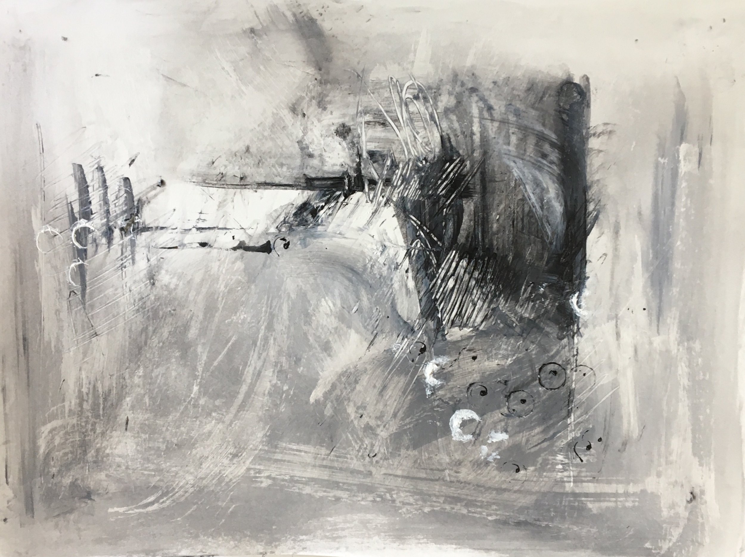 Rainy Day 1  |  acrylic on paper  |  12"x9"