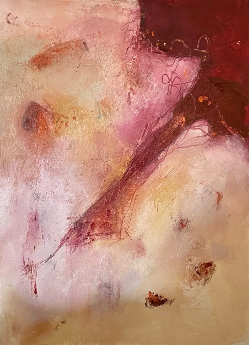 Between Light & Dark {detail}  |  acrylic on canvas  |  58"x45"