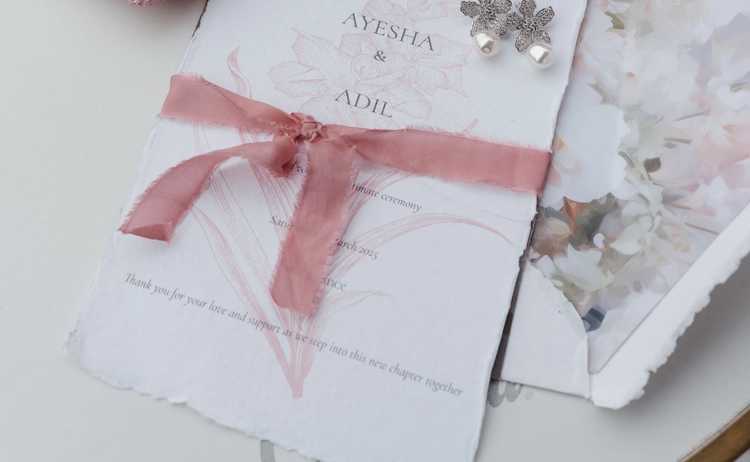 Rose pink Editorial Paris Elopement main wedding invitation.jpg