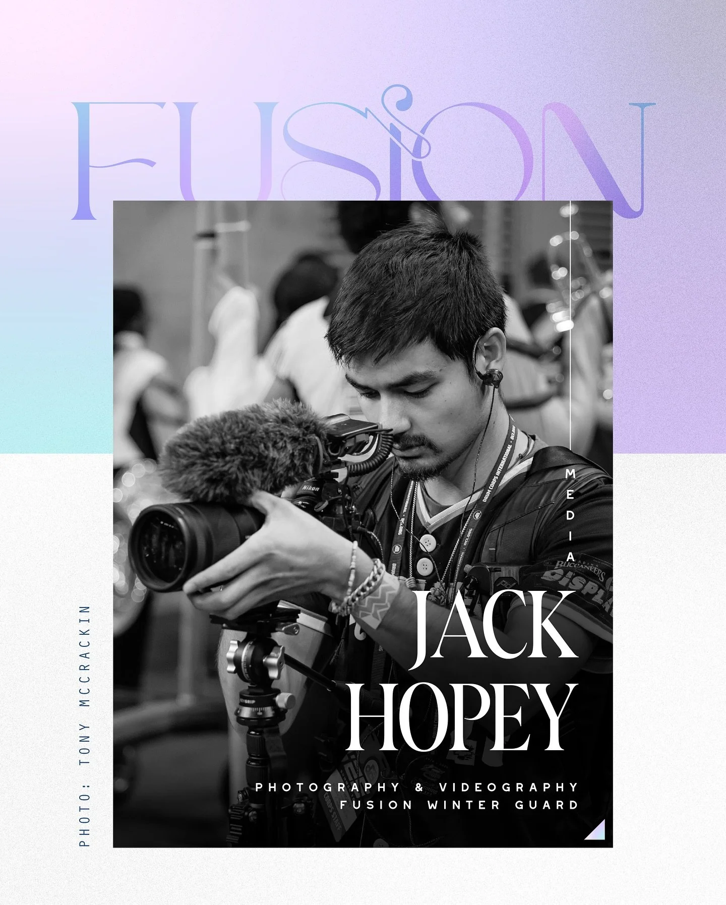 We are excited to welcome Jack Hopey as our Photographer &amp; Videographer for the 2026 season.

Based in Royersford, PA, Jack&rsquo;s media credits include Pacific Crest (2017), The Cavaliers (2018), Madison Scouts (2019), and most recently the Rea