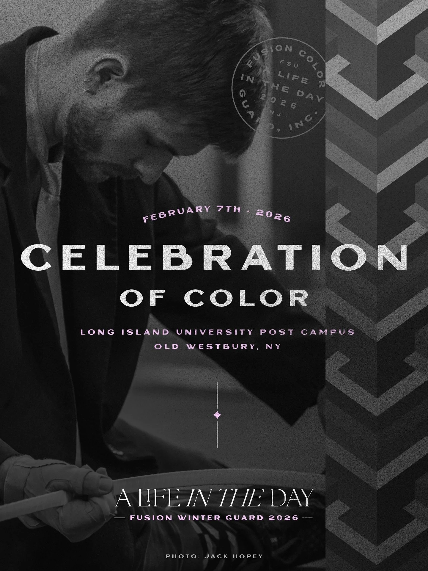 𝙰 𝙻𝙸𝙵𝙴 𝙸𝙽 𝚃𝙷𝙴 𝙳𝙰𝚈
Debut @ LIU Post Campus - 02/07/26 
-
𝔽𝕌𝕊𝕀𝕆ℕ 𝕎𝕀ℕ𝕋𝔼ℝ 𝔾𝕌𝔸ℝ𝔻 𝟚𝟘𝟚𝟞
-
📸: @mrjackhopey
👔
#wgi2026 #MidAtlanticIndoorNetwork #DPGPerforms #ColorGarb #DesignsByKing1988