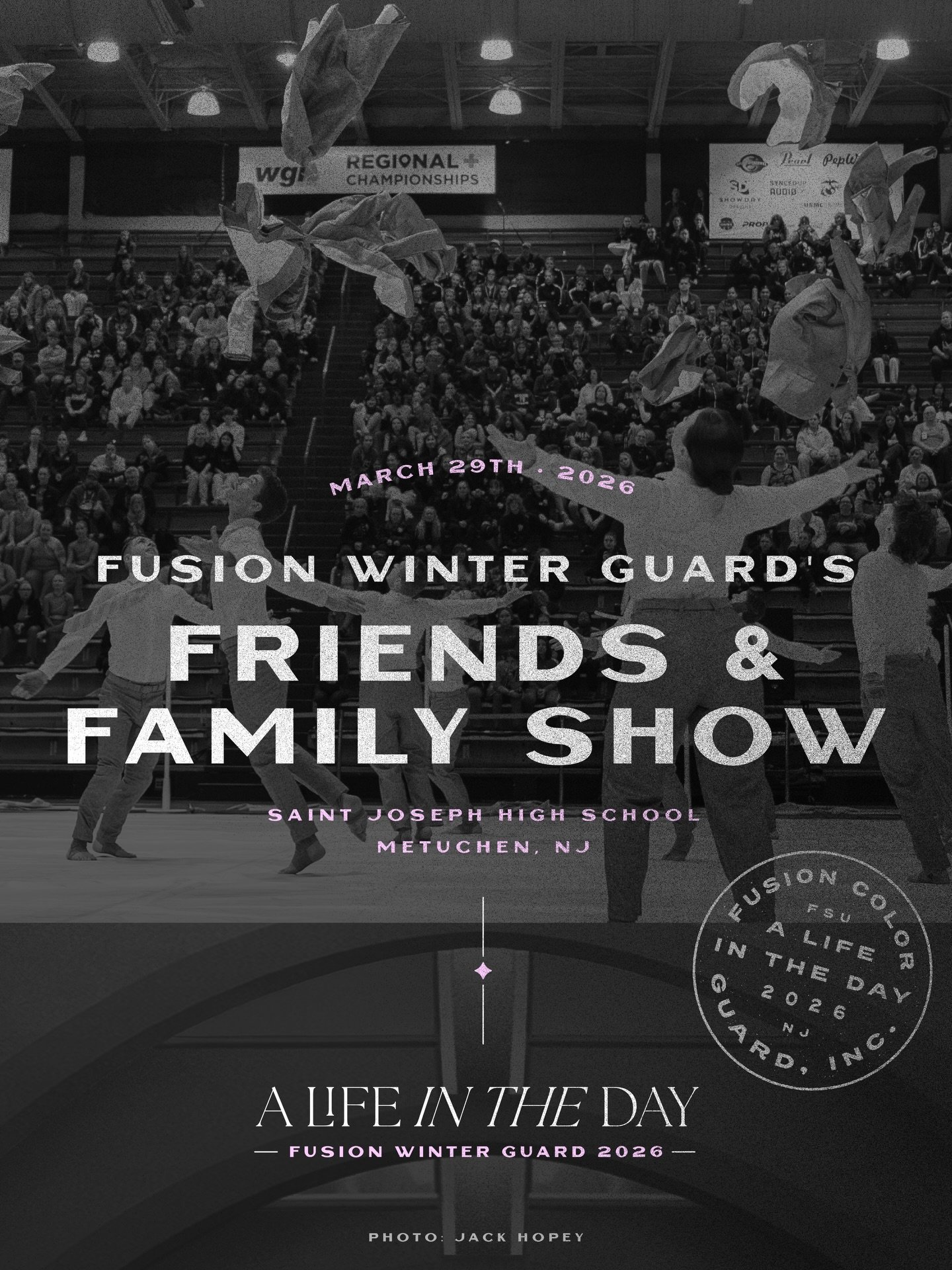 𝙰 𝙻𝙸𝙵𝙴 𝙸𝙽 𝚃𝙷𝙴 𝙳𝙰𝚈
💜 Friends &amp; Family Show Day 💜 - 03/29/26
Tix available in our bio!
-
𝔽𝕌𝕊𝕀𝕆ℕ 𝕎𝕀ℕ𝕋𝔼ℝ 𝔾𝕌𝔸ℝ𝔻 𝟚𝟘𝟚𝟞
-
📸: @mrjackhopey
👔
#wgi2026 #DPGPerforms #ColorGarb #DesignsByKing1988
