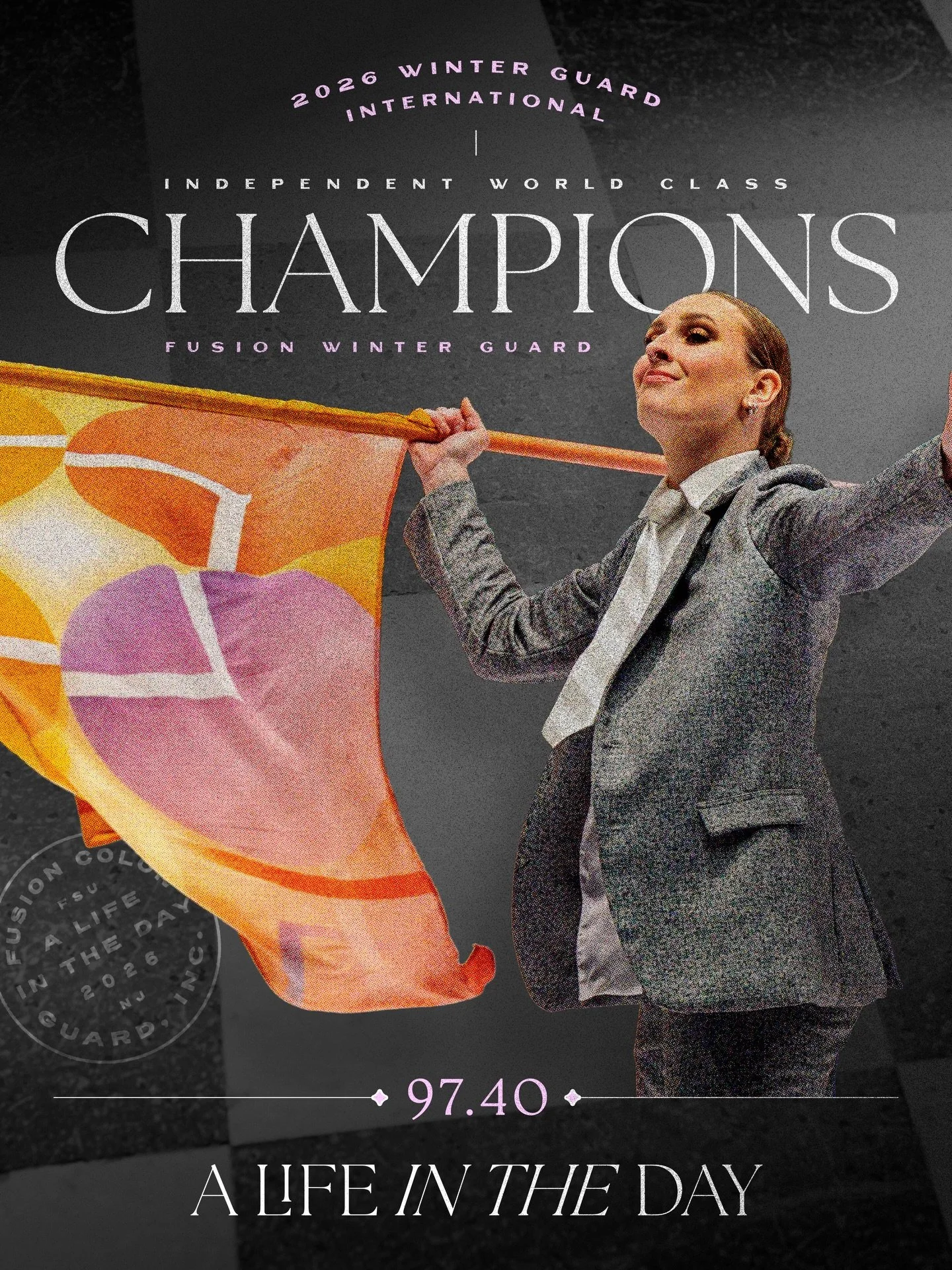 Fusion has officially clocked out 💜👔🥇🌟

It&rsquo;s an honor to be named the 2026 WGI Independent World Class Champions. Thank you for all of your support, and we hope you enjoyed our office life as much as we have!

✨
𝙰 𝙻𝙸𝙵𝙴 𝙸𝙽 𝚃𝙷𝙴 𝙳𝙰