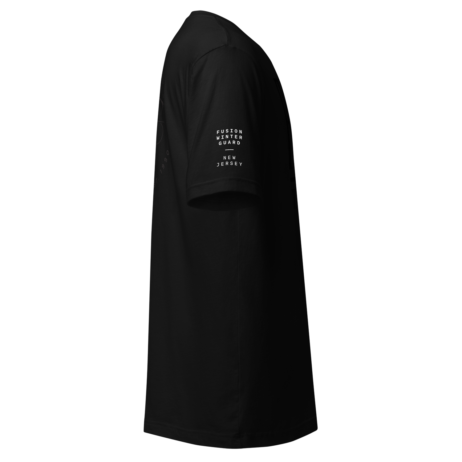 Black-on-black T-Shirt — Fusion Winter Guard
