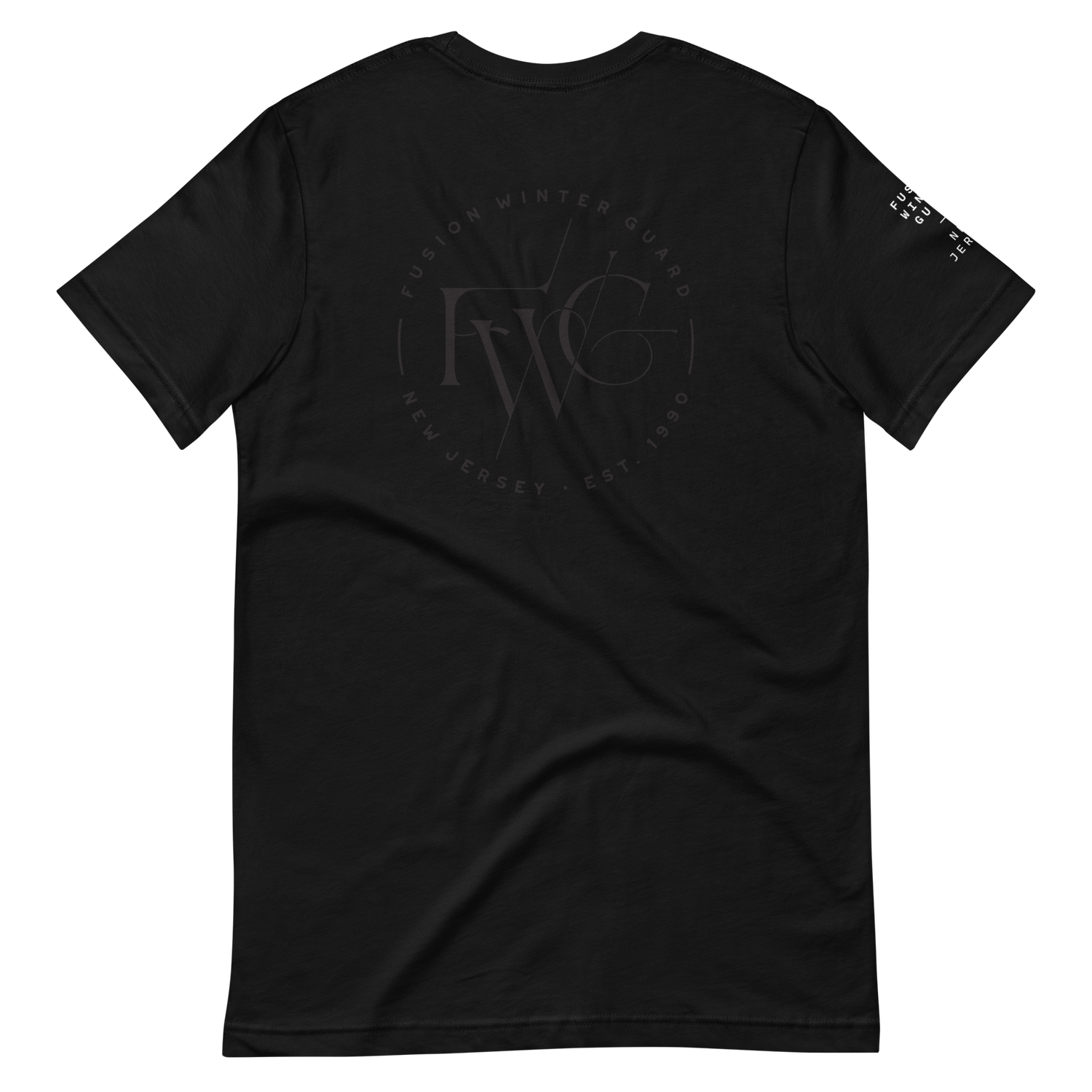Black-on-black T-Shirt — Fusion Winter Guard