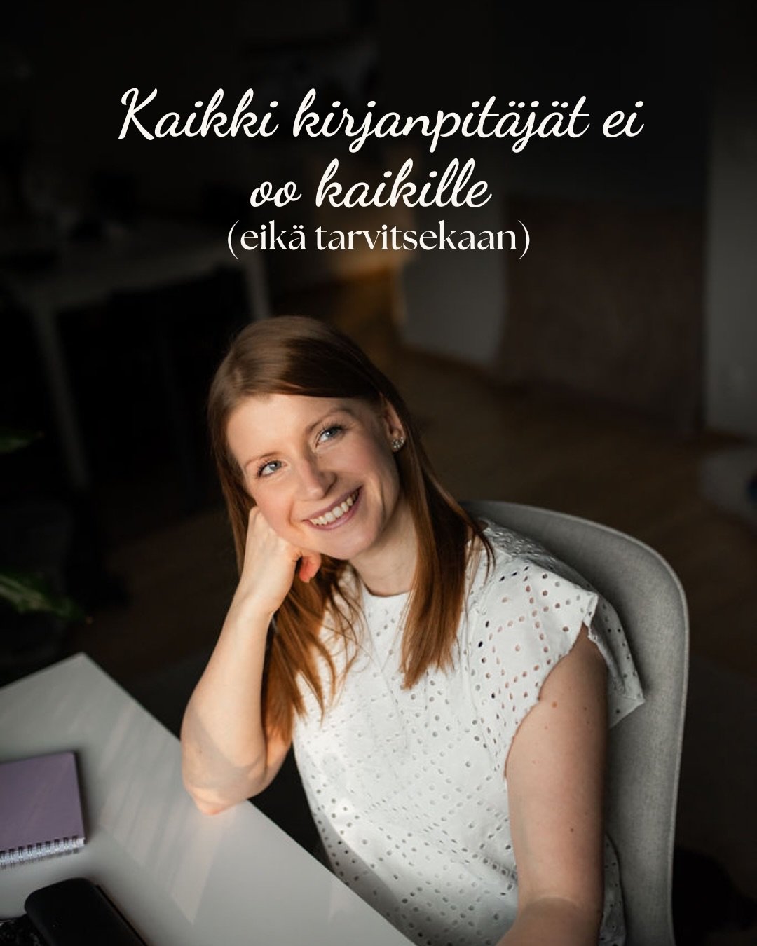 Kaikki kirjanpit&auml;j&auml;t ei ole kaikille ja se on oikeesti tosi hyv&auml; juttu 🤗

Oon huomannut, et mun luo l&ouml;yt&auml;&auml; tietynlaiset palvelualan yritt&auml;j&auml;t ja yhteisty&ouml; toimii silloin heti alusta asti sujuvasti.

Usein