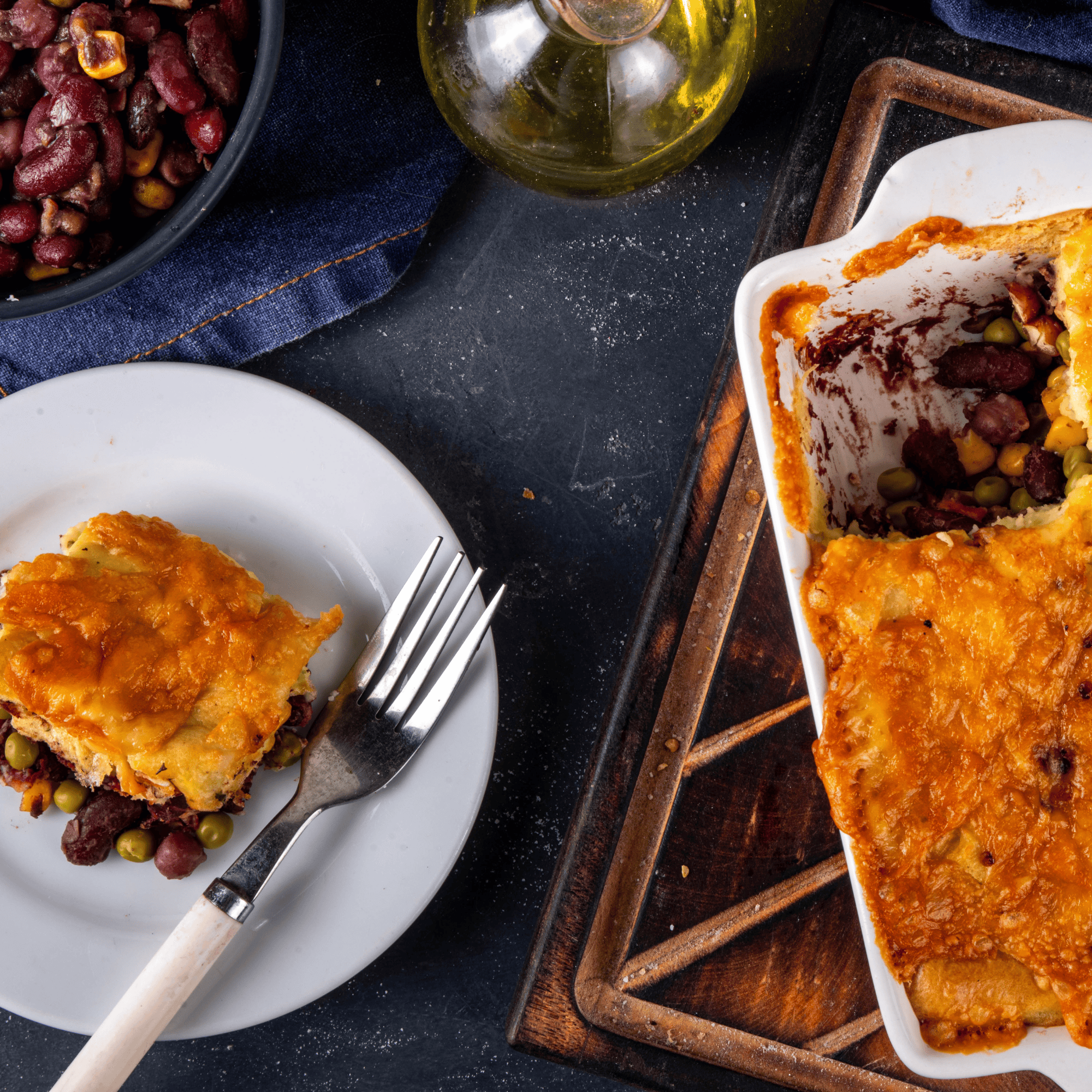 Parmentier express aux haricost rouges et maïs