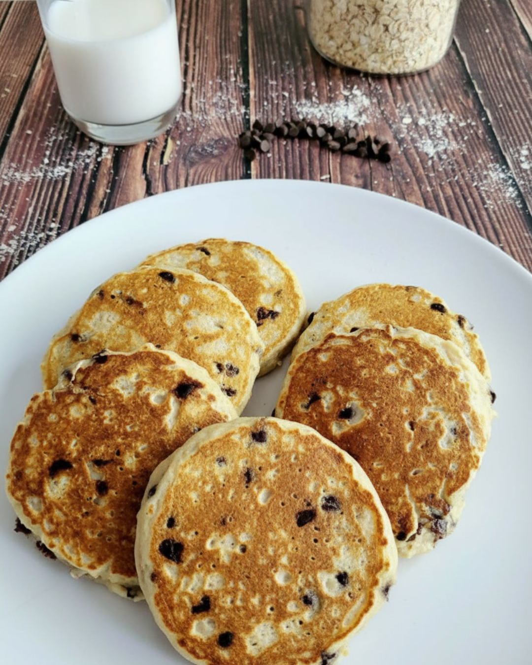 Pancakes protéinés aux pépites de chocolat