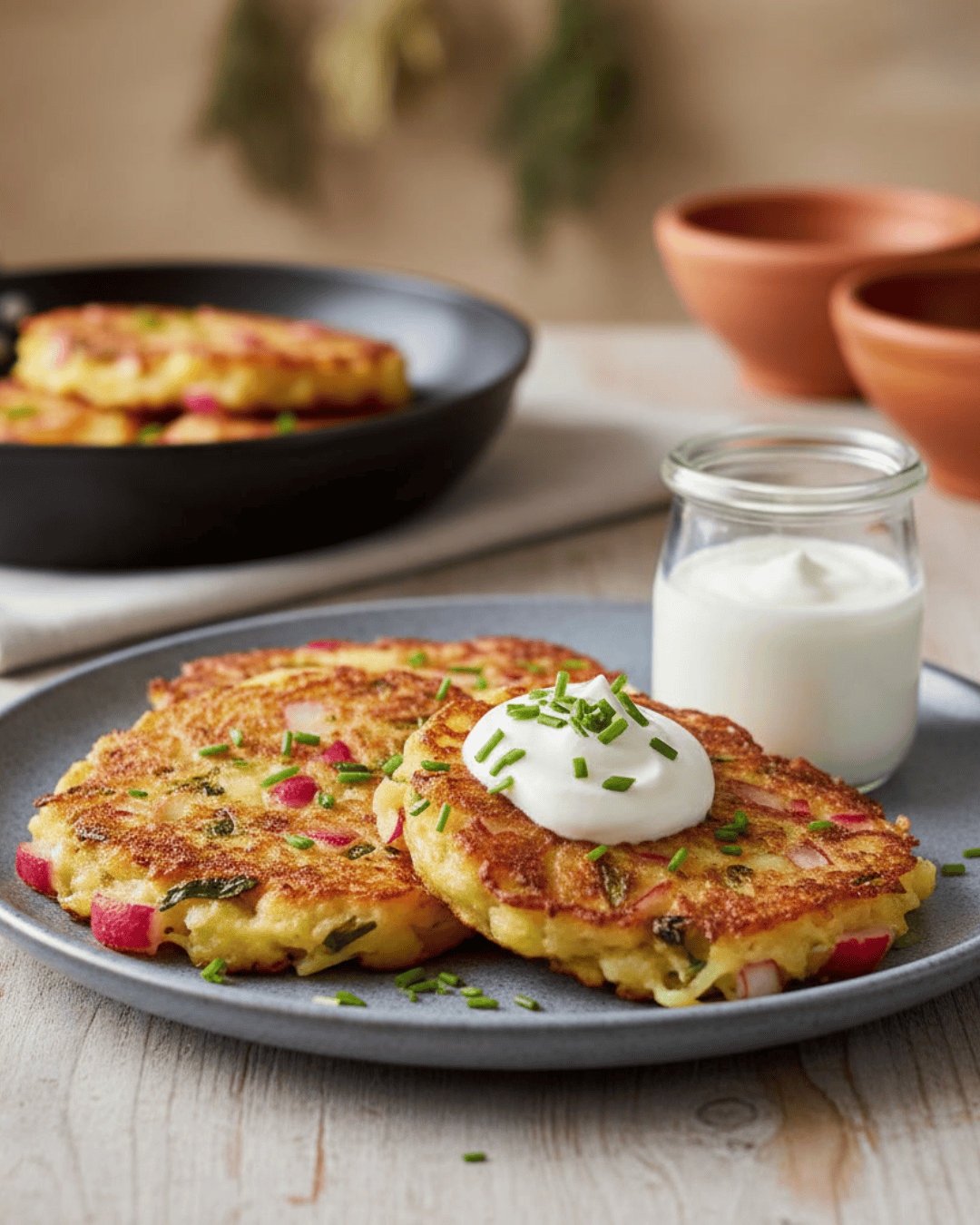 Galettes de radis au four -Ultra faciles