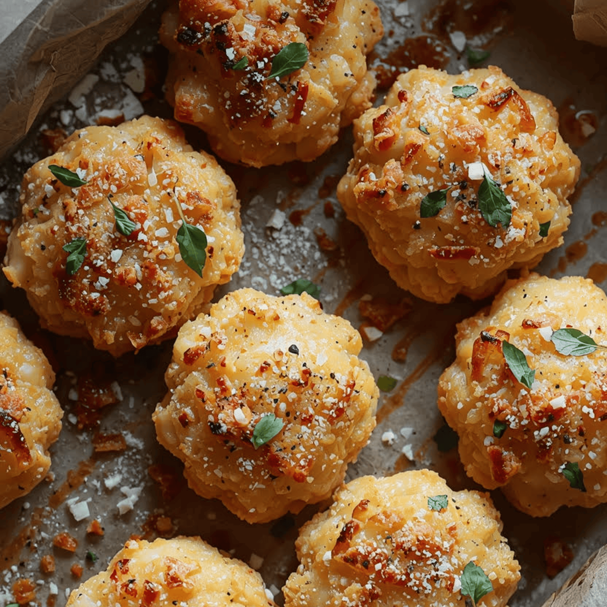 Croquettes crousti fondantes de chou-fleur et poulet