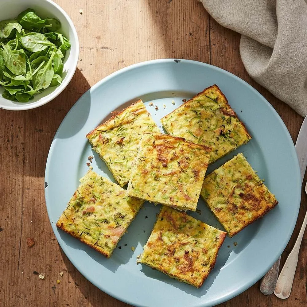 Gâteau de courgettes aux lardons