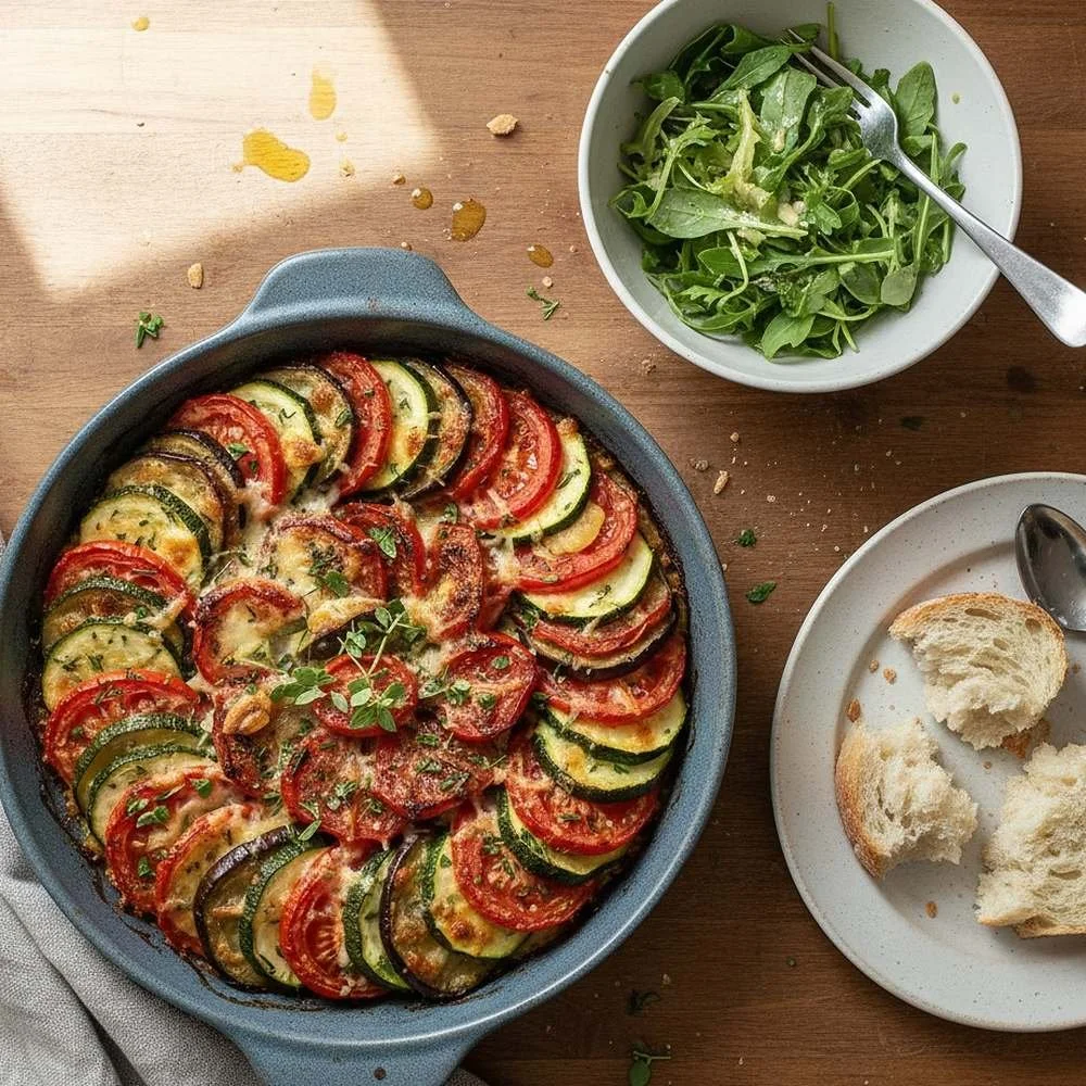 Tian façon lasagne à la ricotta