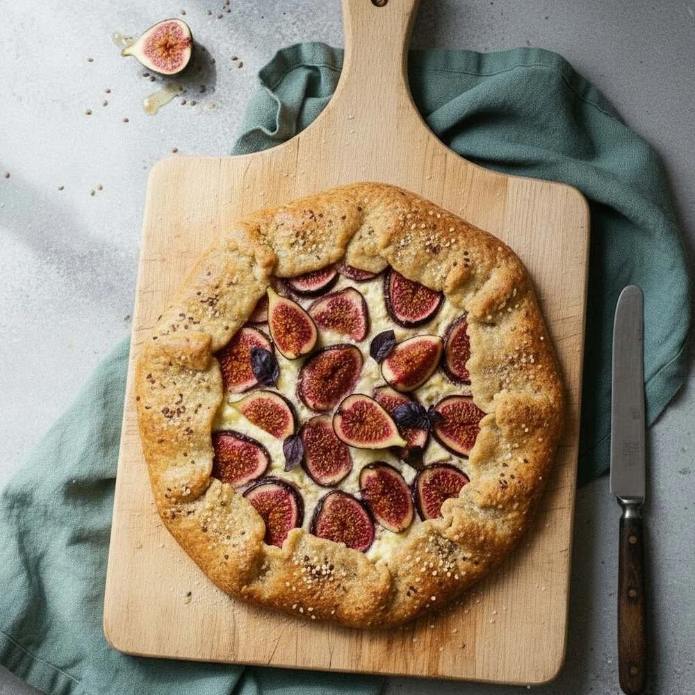 Galette rustique aux figues et ricotta