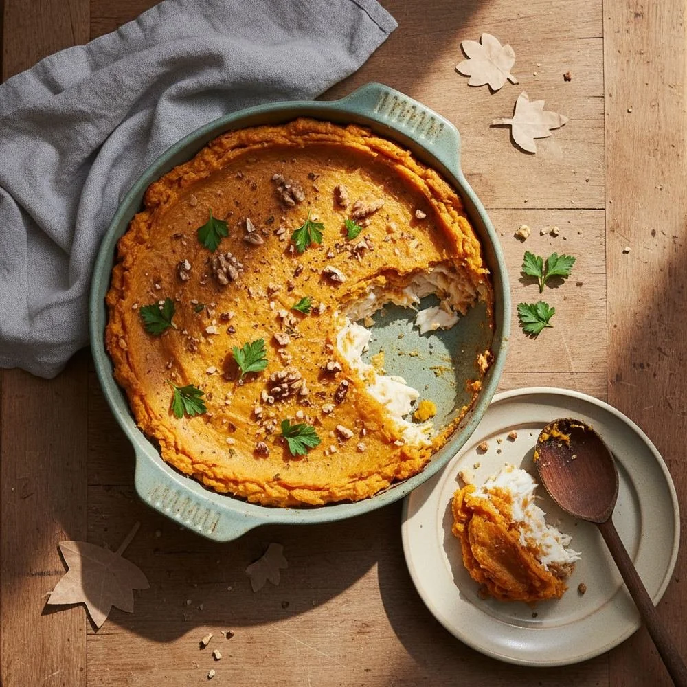 Parmentier de cabillaud aux carottes