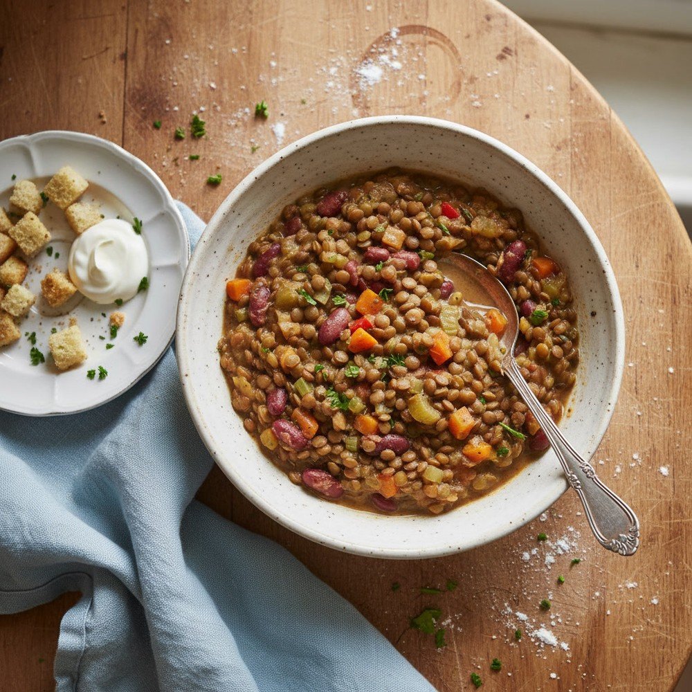 Dal de lentilles et haricots rouges façon makhani