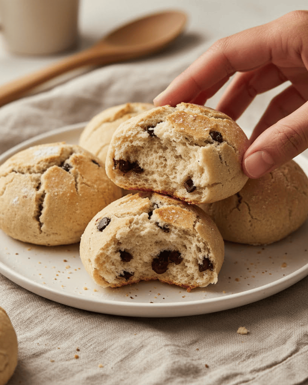 Brioches rapides maison moelleuses avec seulement trois ingrédients.