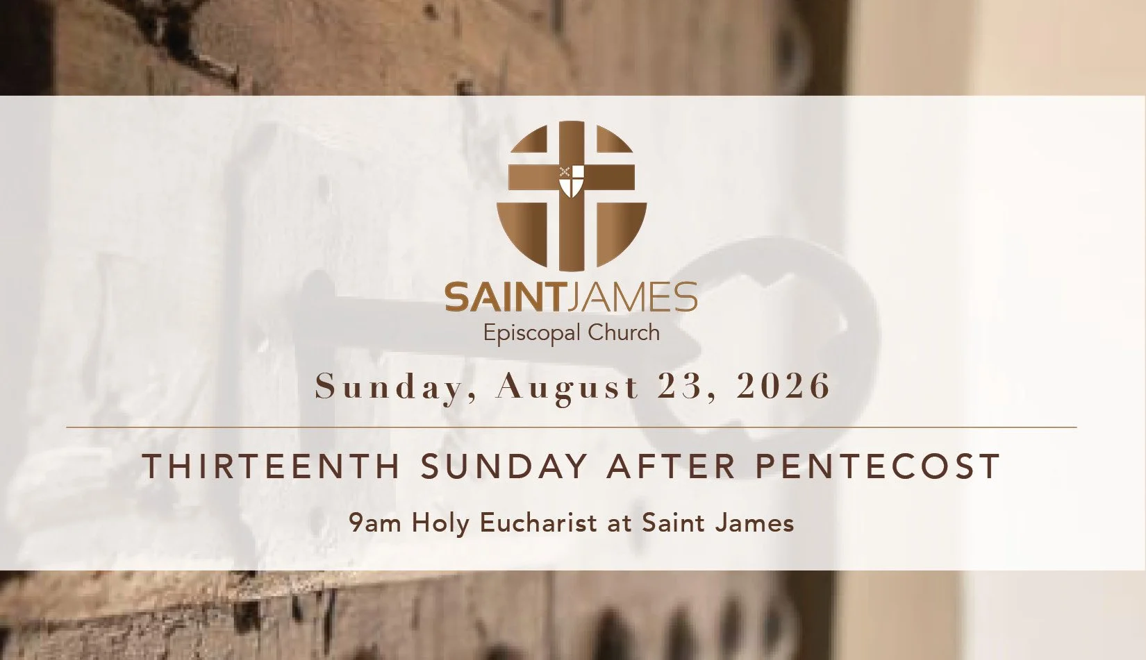 Sunday Bulletin 08.23.26