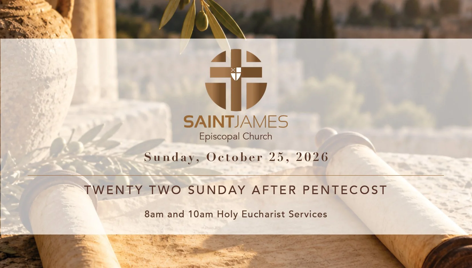 Sunday Bulletin 10.25.26