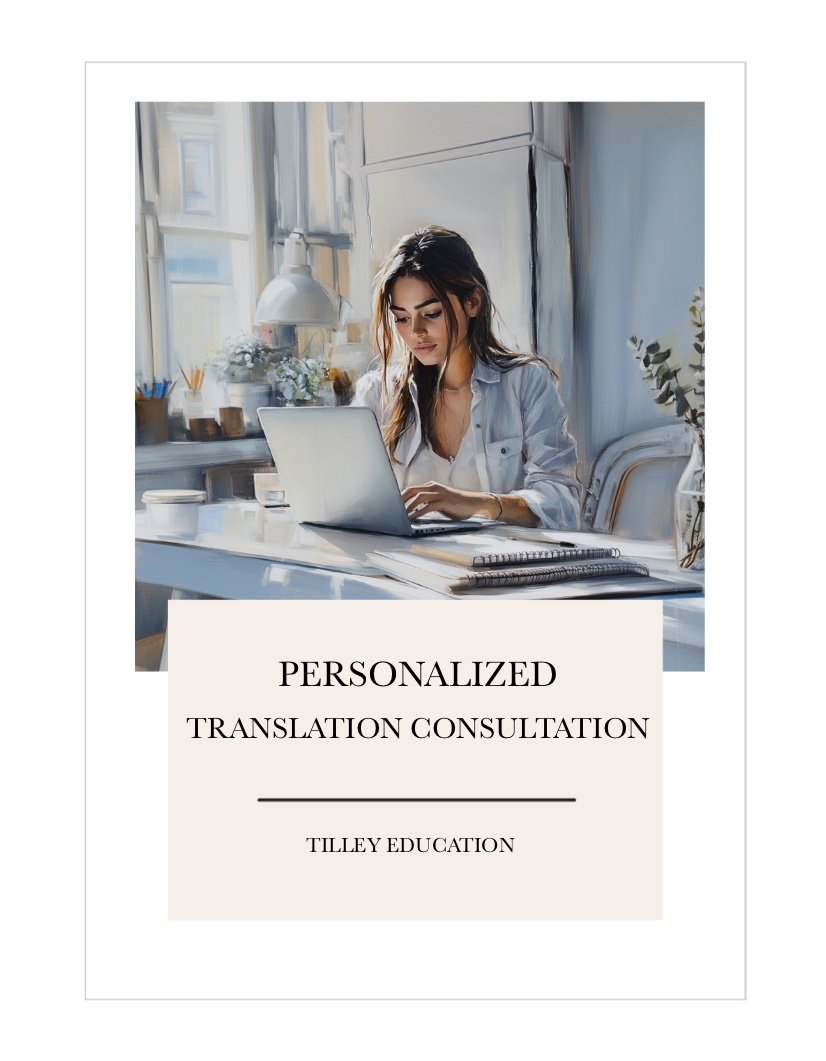 Personalized Translation Consultation