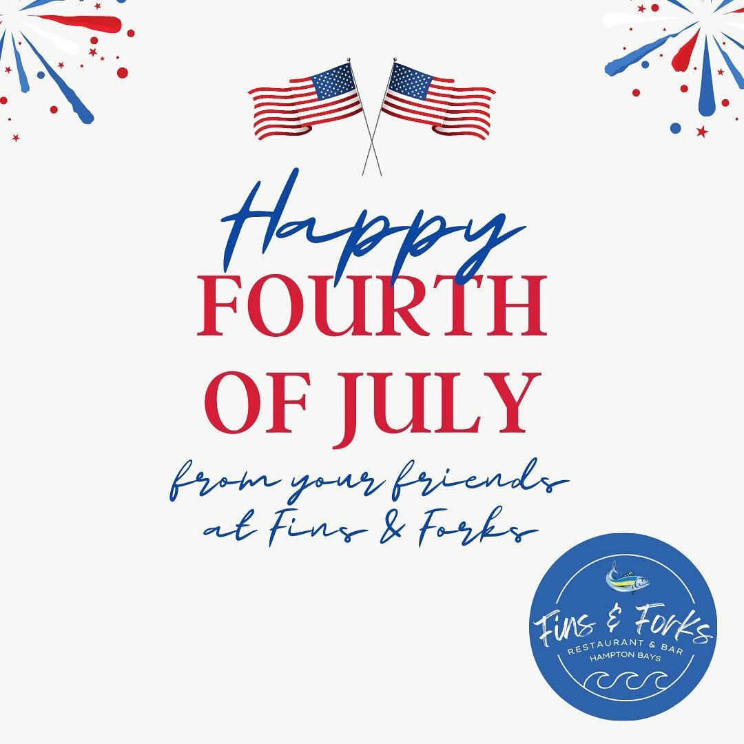 Happy Fourth of July everyone! We appreciate all of your support throughout our opening and hope you enjoy the holiday 🇺🇸🎇

🎶 Live music tonight at 6:00pm 🎶

#fourthofjulyweekend #hamptonbays #thehamptons #southampton #longislandfoodie #happyfou