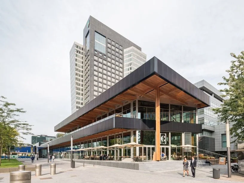CIRCL Pavilion in Amsterdam demonstrating circular architecture designed for material reuse.