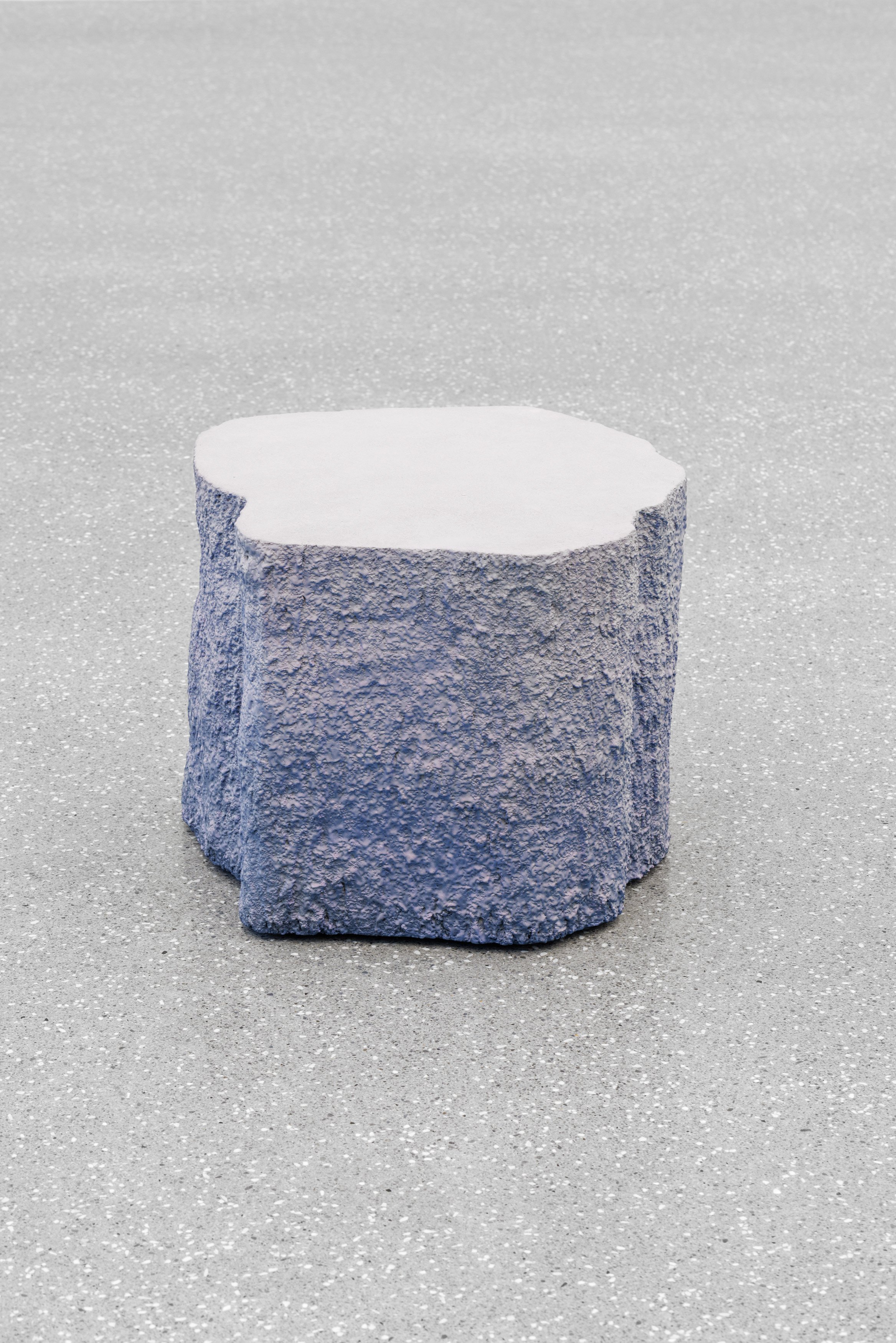 Lukas Thaler
2026
Lag (occasional base)
Acrylic Resin, marble sand, fiberglass, honeycomb cardboard, wood, acrylic ink, polyurethane varnish
37 x 46 x 48 cm