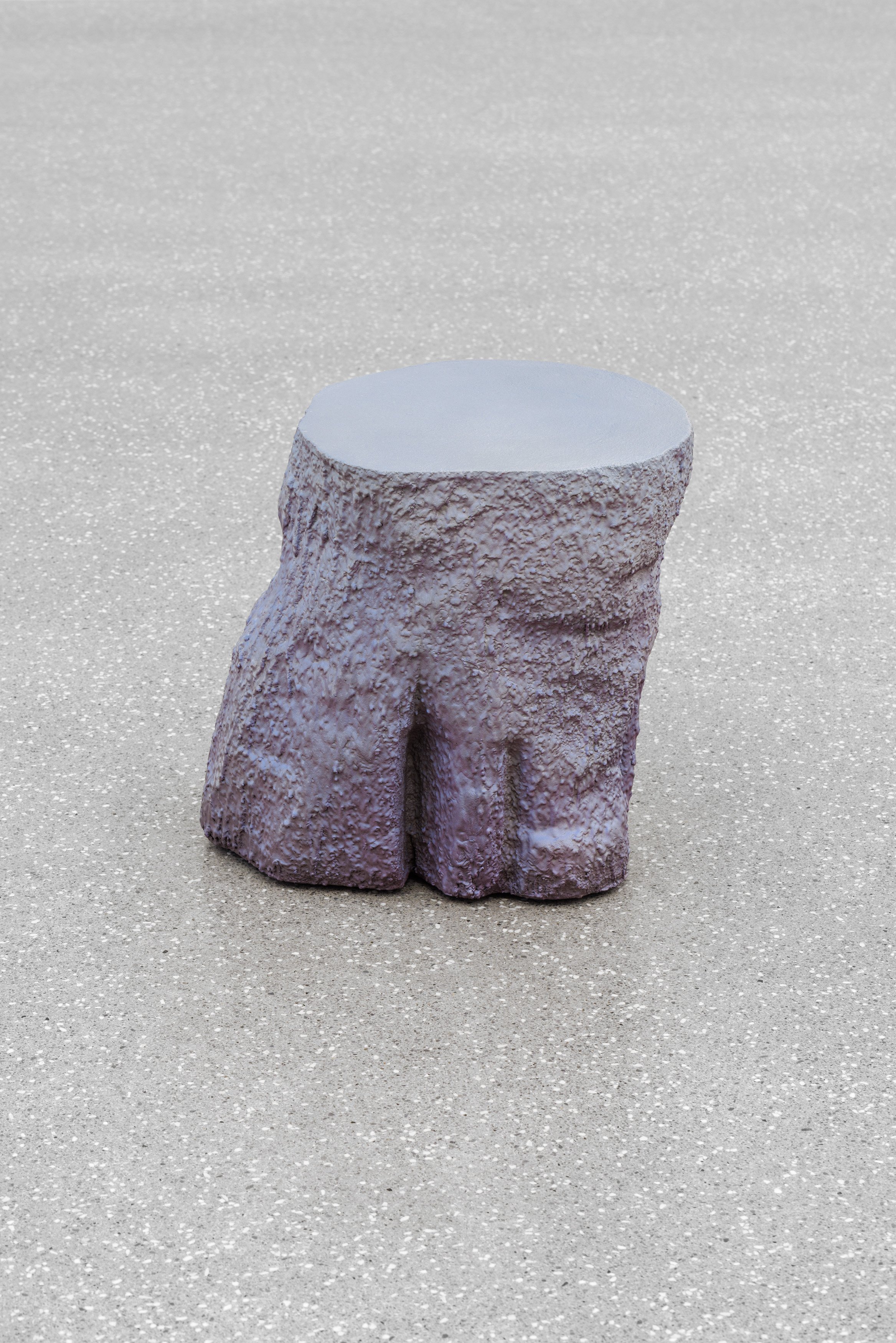 Lukas Thaler
2026
Lag (occasional sidekick)
Acrylic Resin, marble sand, fiberglass, honeycomb cardboard, wood, acrylic ink, polyurethane varnish
42 x 36 x 42 cm
