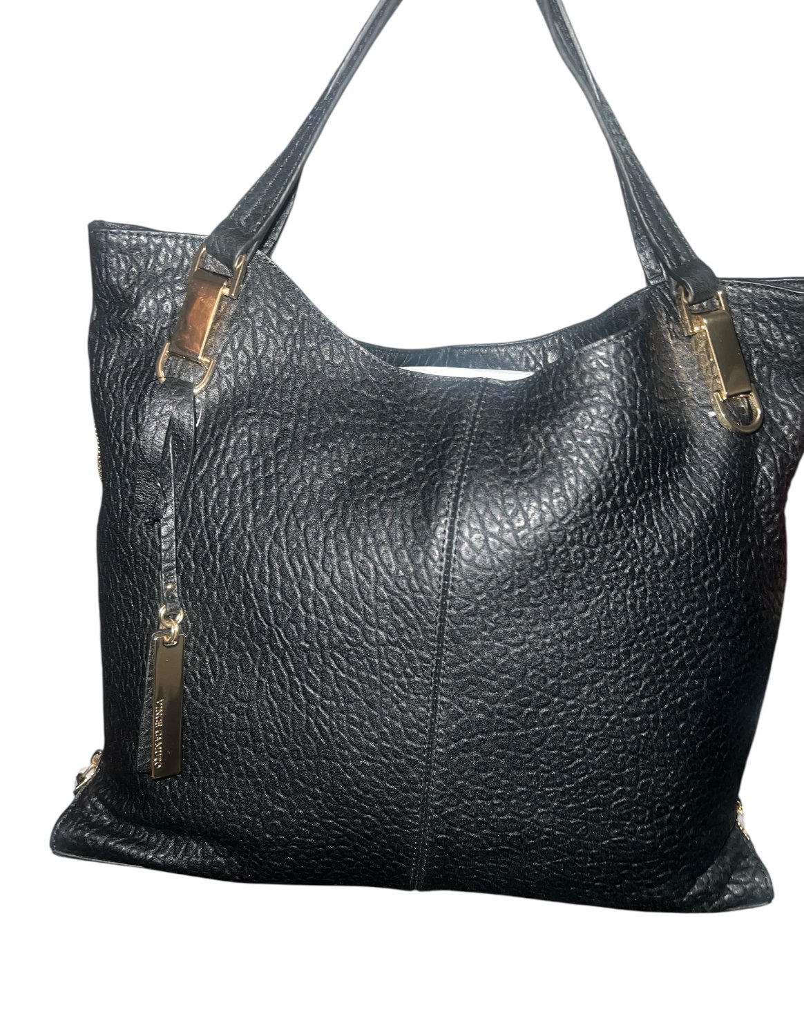 Vince Camuto Black Leather Tote