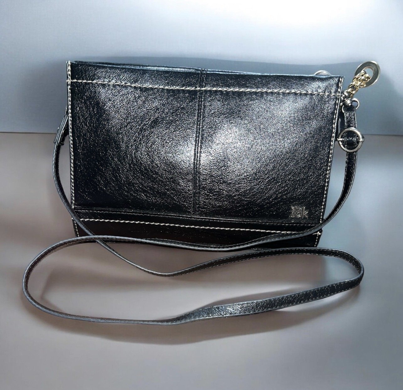 The Sak Iris Leather Three-Way-Wear Crossbody Clutch - Black