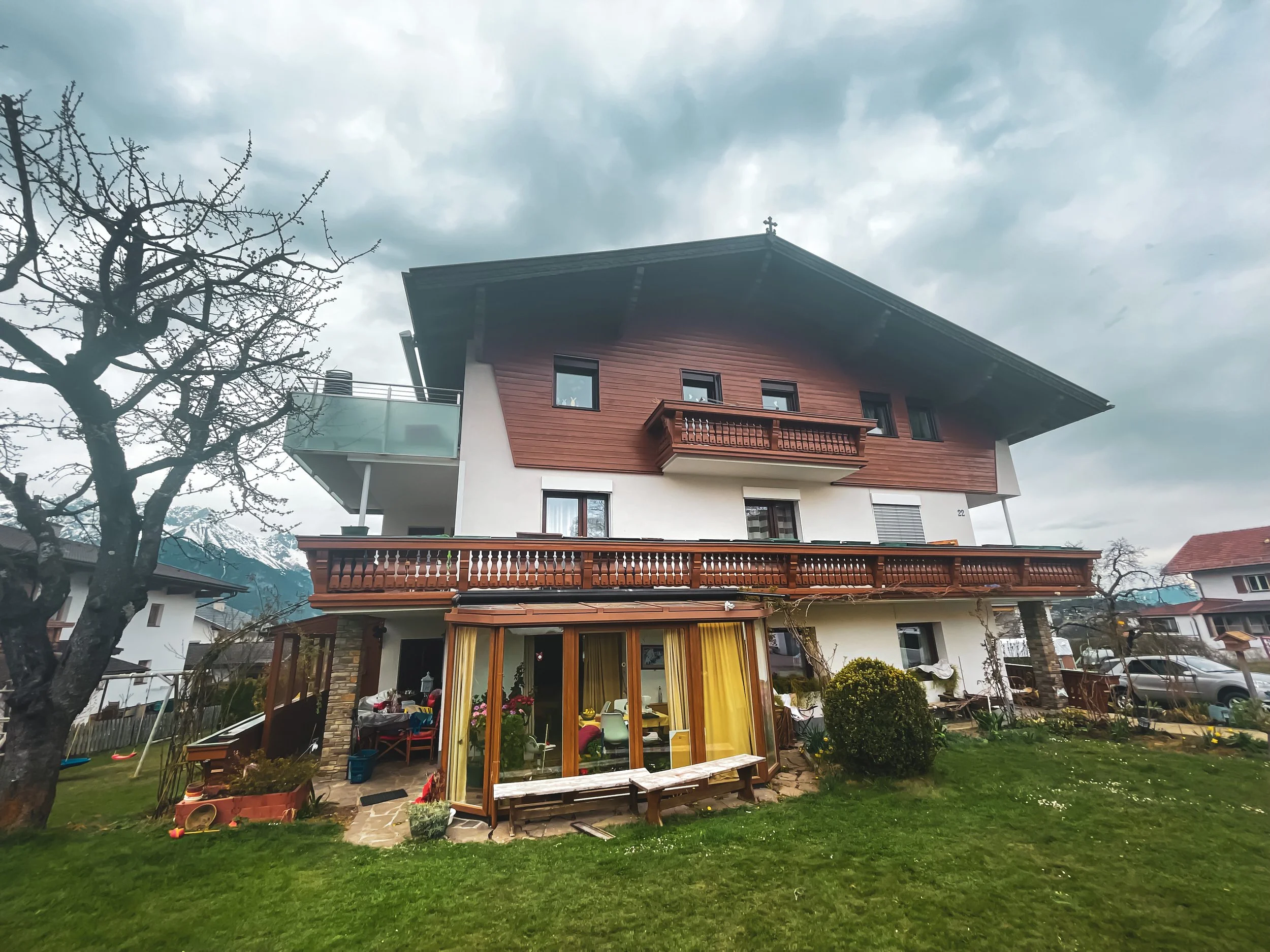 Einfamilienhaus Holzbeschichtung