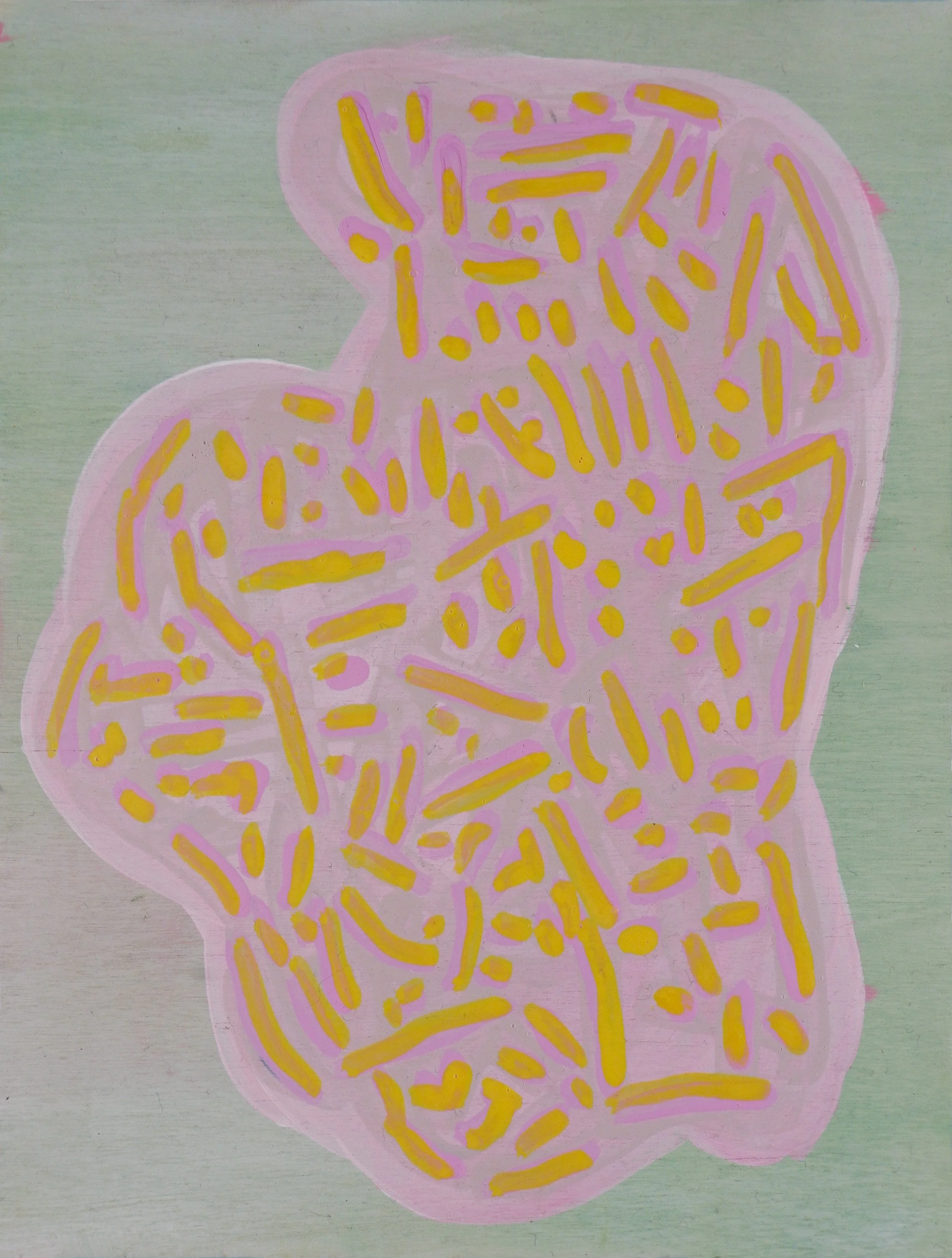 I've stopped worrying about the future /
Acrylic and Vinyl on Wooden Panel / 
15cm x 20cm  /
2023