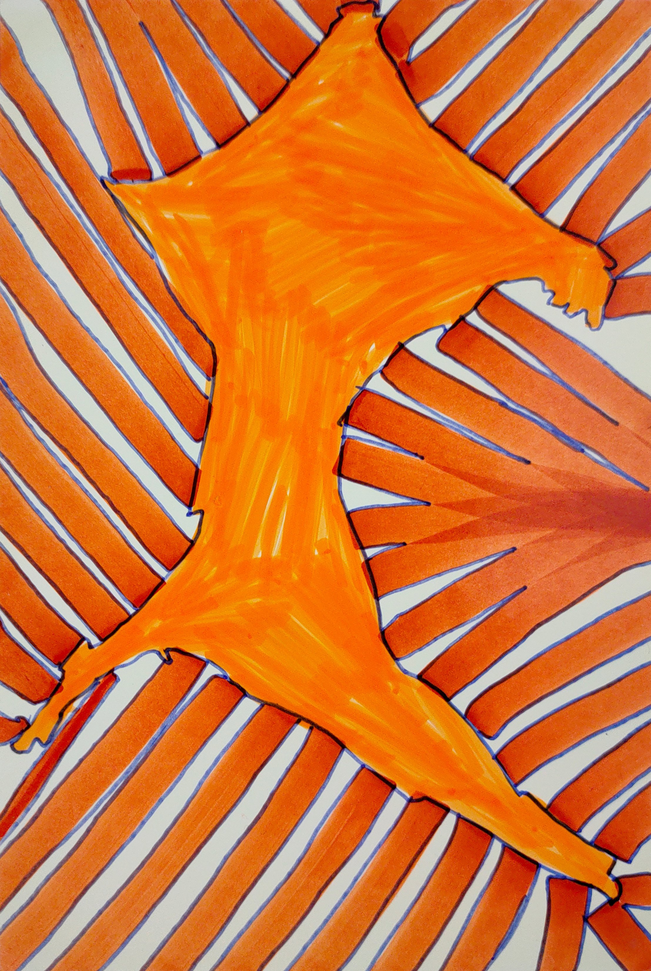 Untitled Drawing / Pen and Marker on Inkjet Paper / 10.16 cm x 15.24 cm /2010