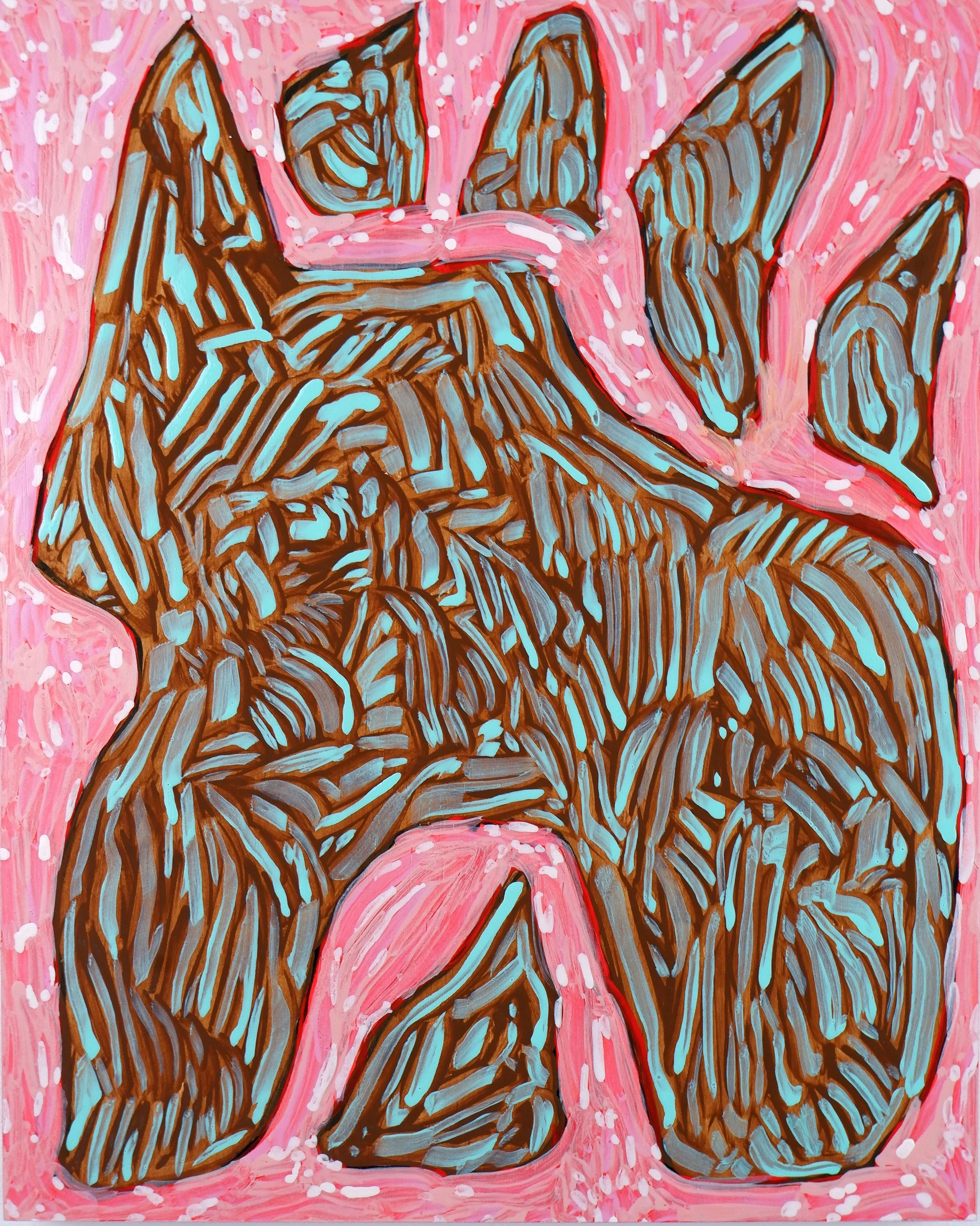 Styrofoam / Acrylic on Wooden Panel / 28cm x 36cm / 2024