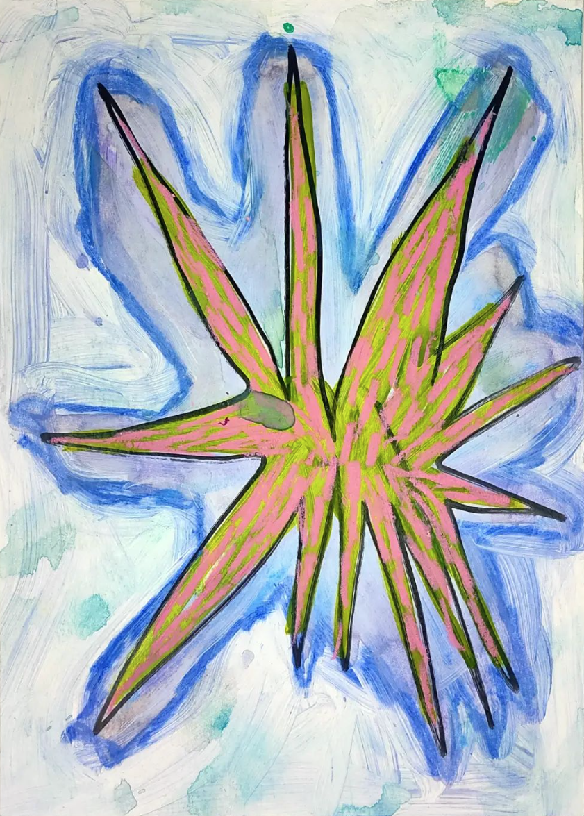 Untitled Drawing / Watercolour and Acrylic on Paper / 21 cm x 29cm /2022