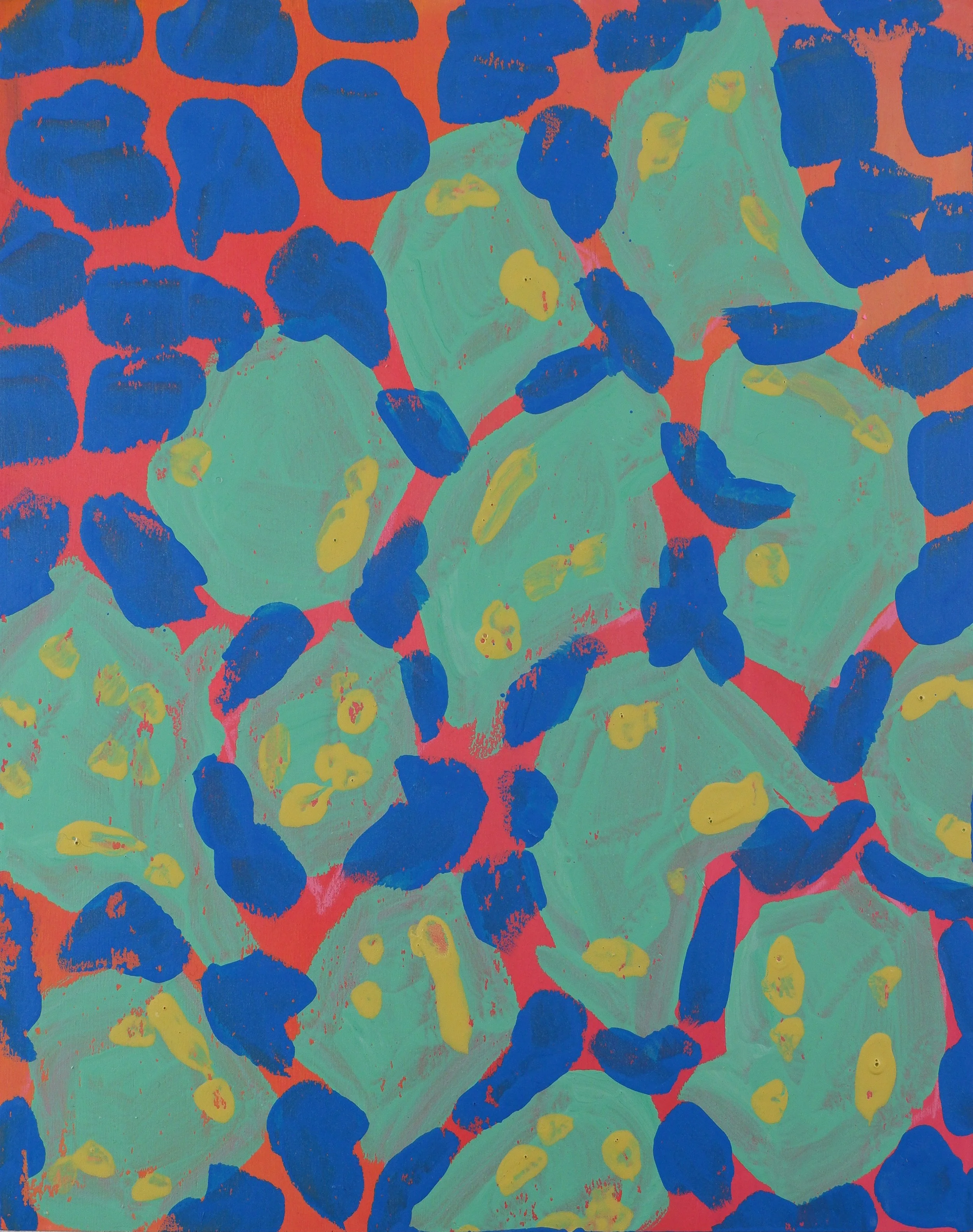 Pow Pow Pow Pow Now / Acrylic on Wooden Panel / 28cm x 36cm / 2023