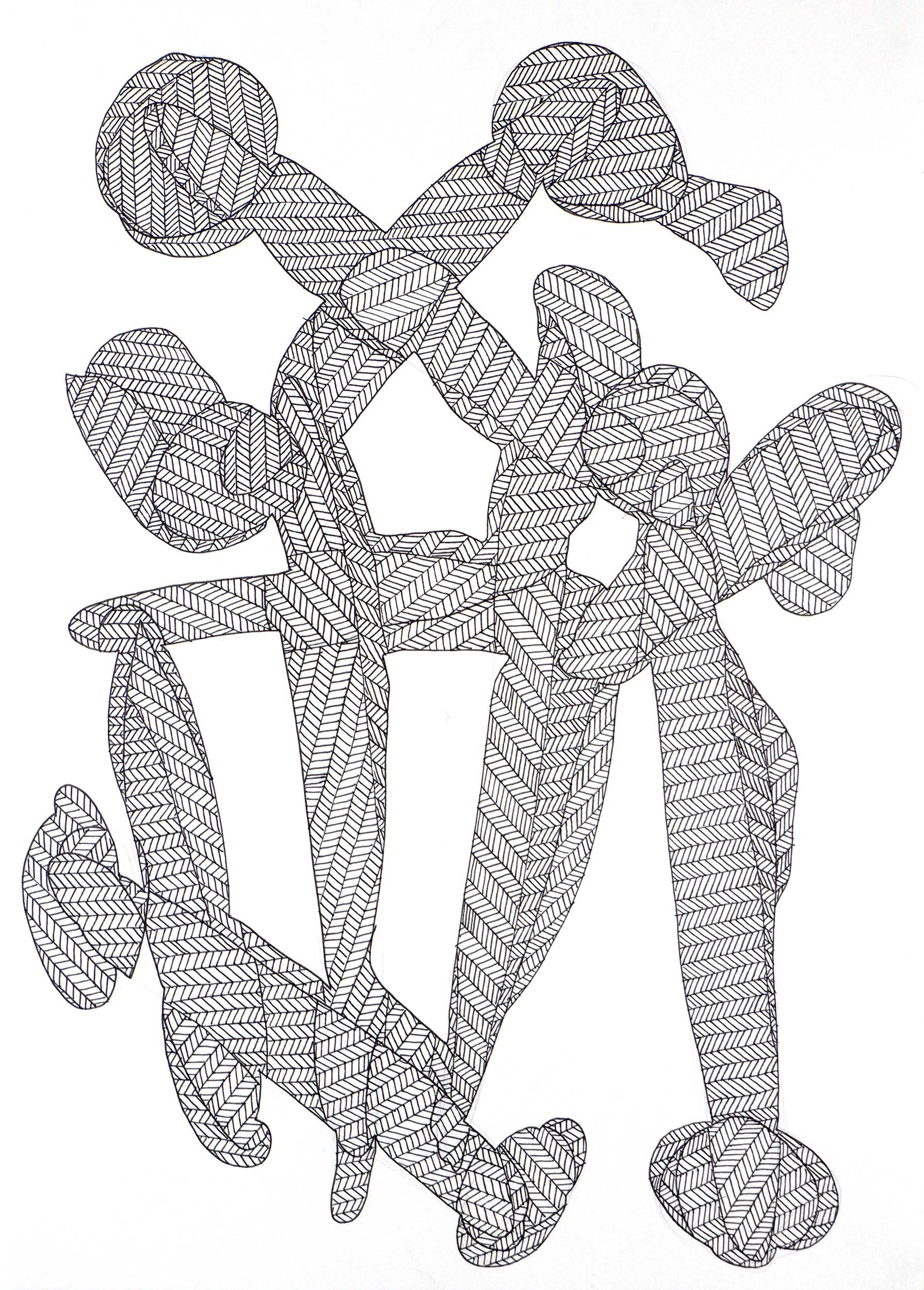 Untitled Drawing / Ink and Pencil on Watercolour Paper / 29 cm x 42cm /2022