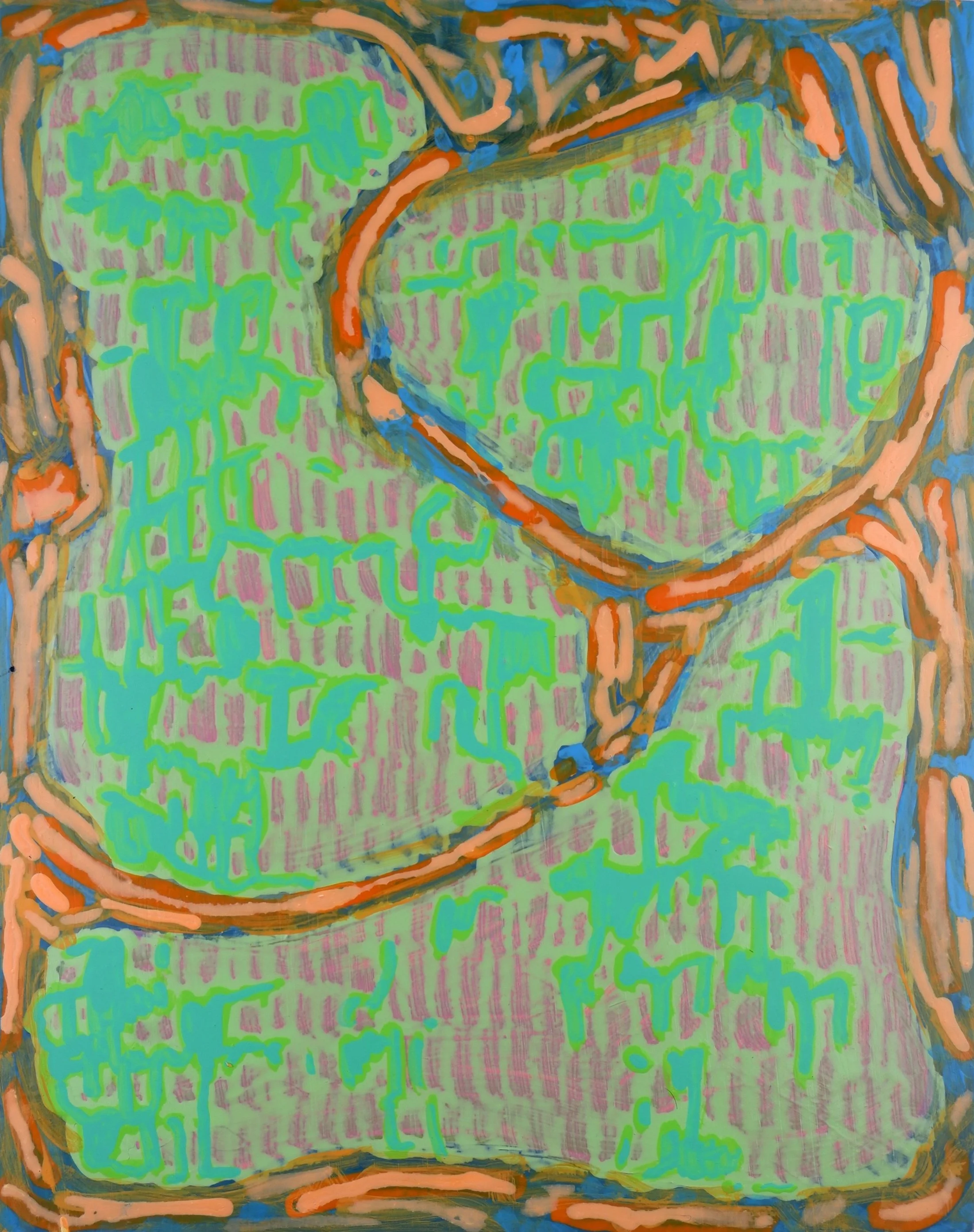 All the promises are broken / Acrylic on Wooden Panel / 20.5cm x 25.5cm / 2025